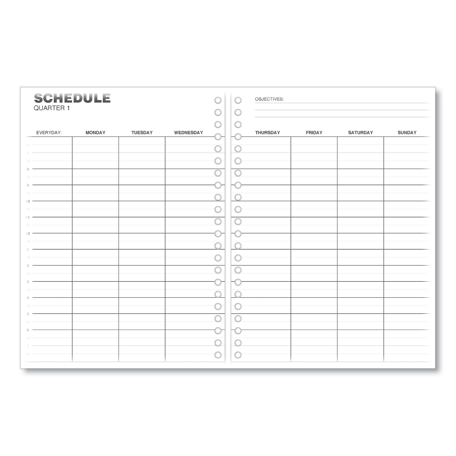 weekly-planner-11-x-8-black-cover-14-month-dec-2024-to-jan-2026-mastersupplyonline