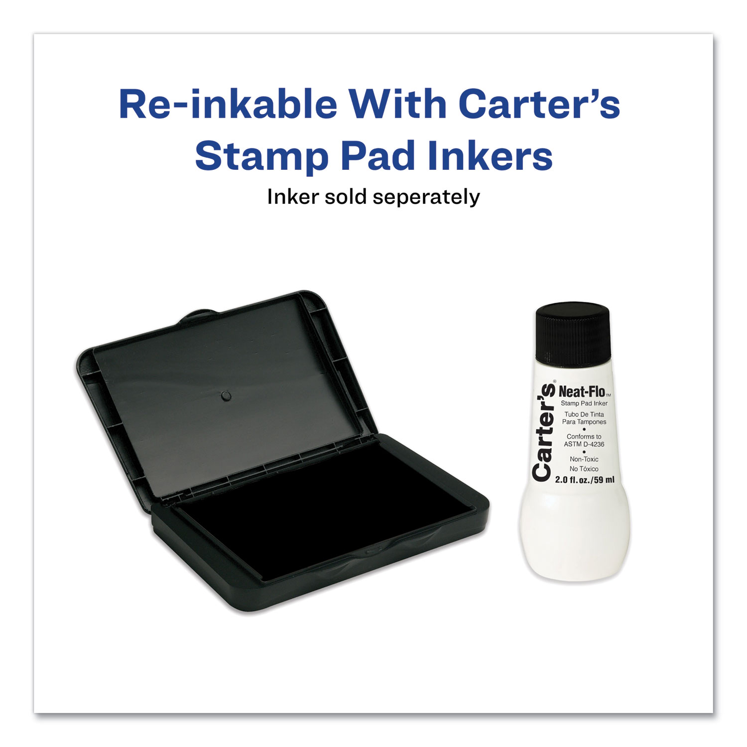 Pre-Inked Felt Stamp Pad, 6.25