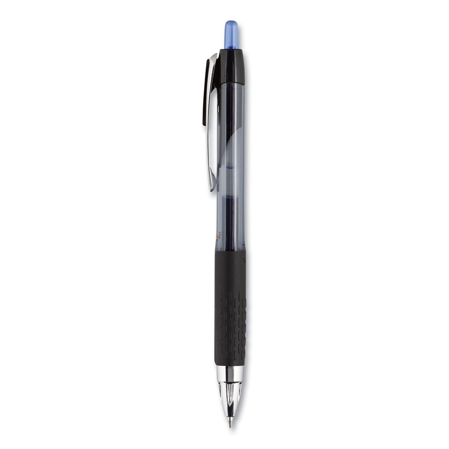 0.7Mm Uni-Ball Signo 207 Retractable Gel Pen Smoke/Black/Blue Barrel Blue Ink 
