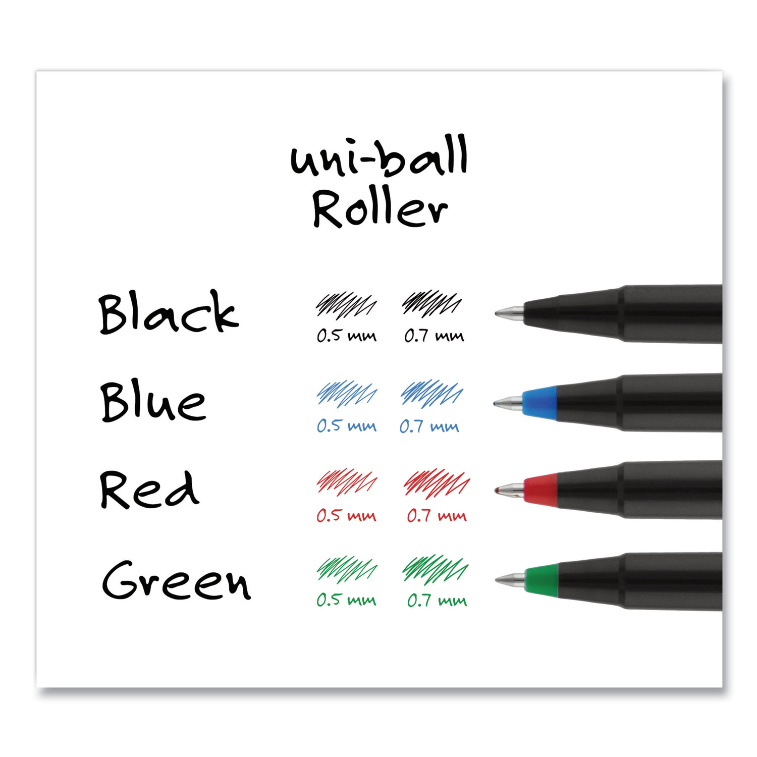 Blue Ink Pink Barrel 6 Pack 0.5mm Fine Rollerball Uni-Ball AIR Micro 