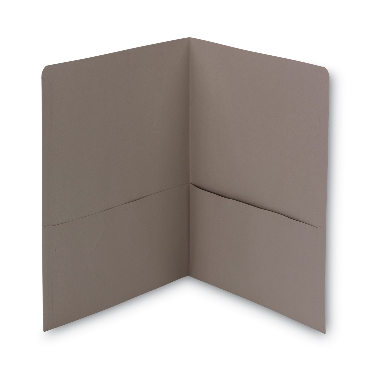 25/Box Yellow Twin-Pocket Folder Embossed Leather Grain Paper 