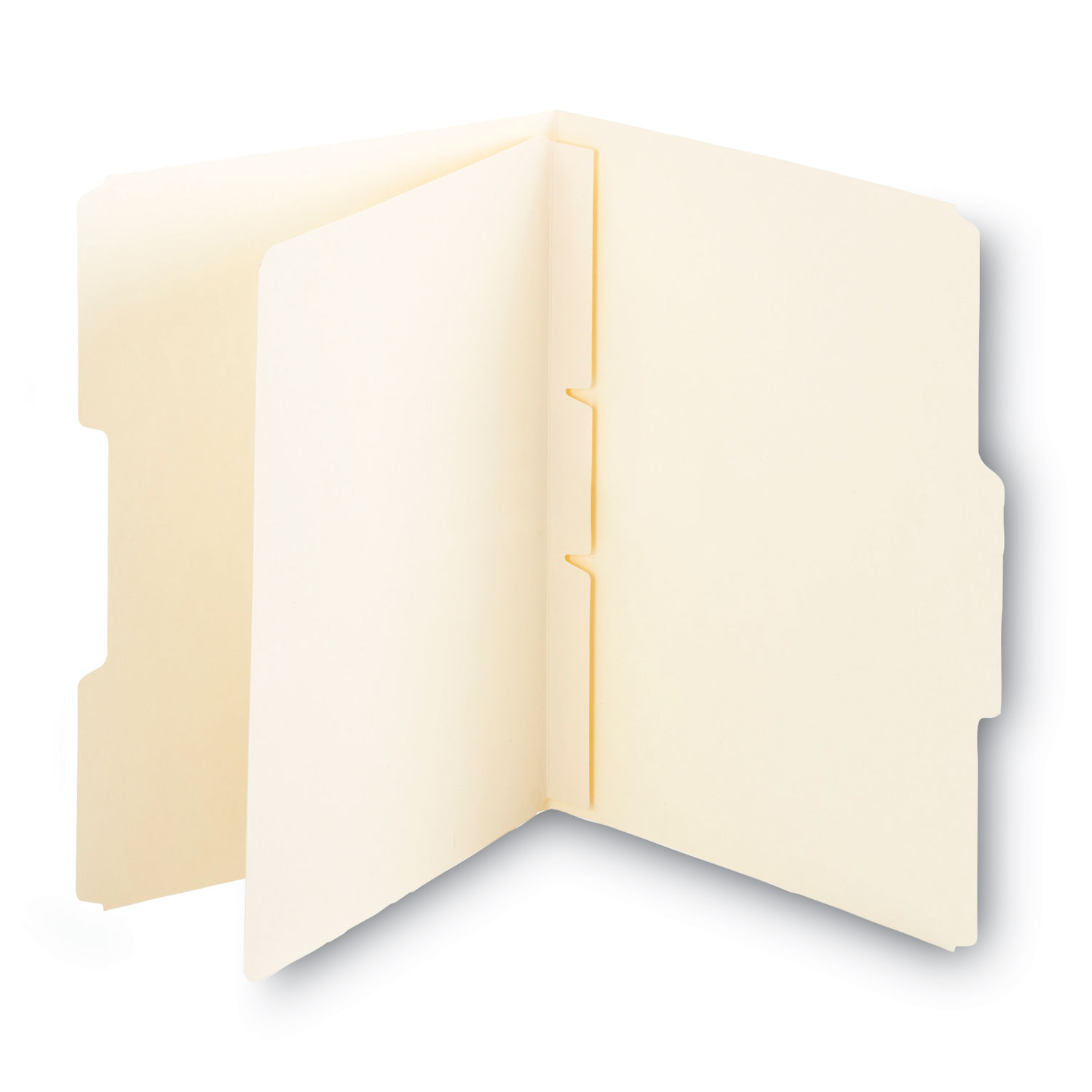 Self-Adhesive Folder Dividers with Twin-Prong Fasteners for Top/End Tab  Folders, 1 Fastener, Letter Size, Manila, 100/Box - mastersupplyonline