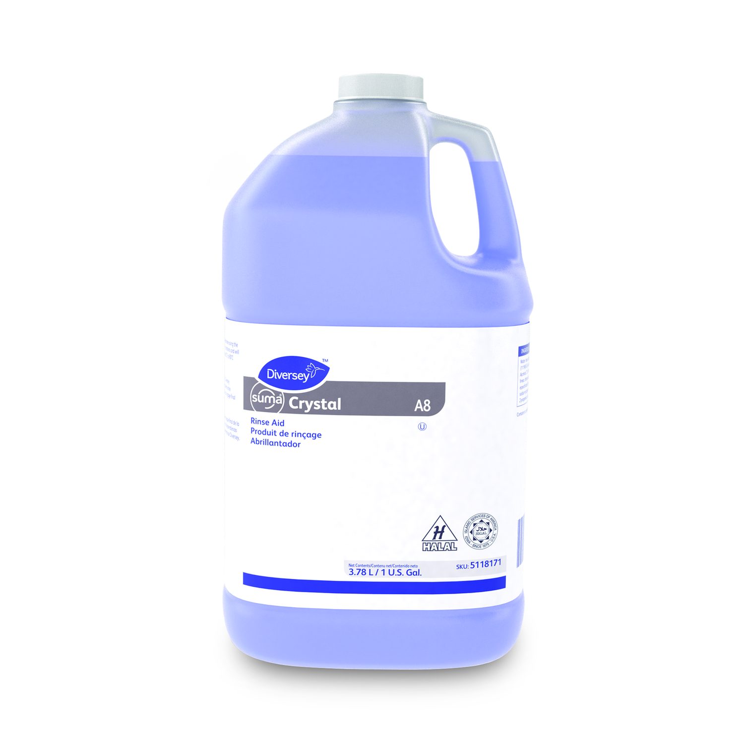 Suma Crystal A8 Concentrate, 1 gal Container, 4/Carton - TEK