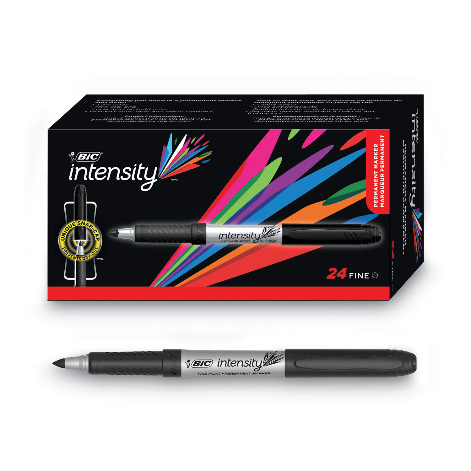 BIC intensity Fineliner Assorted Colors 6PK