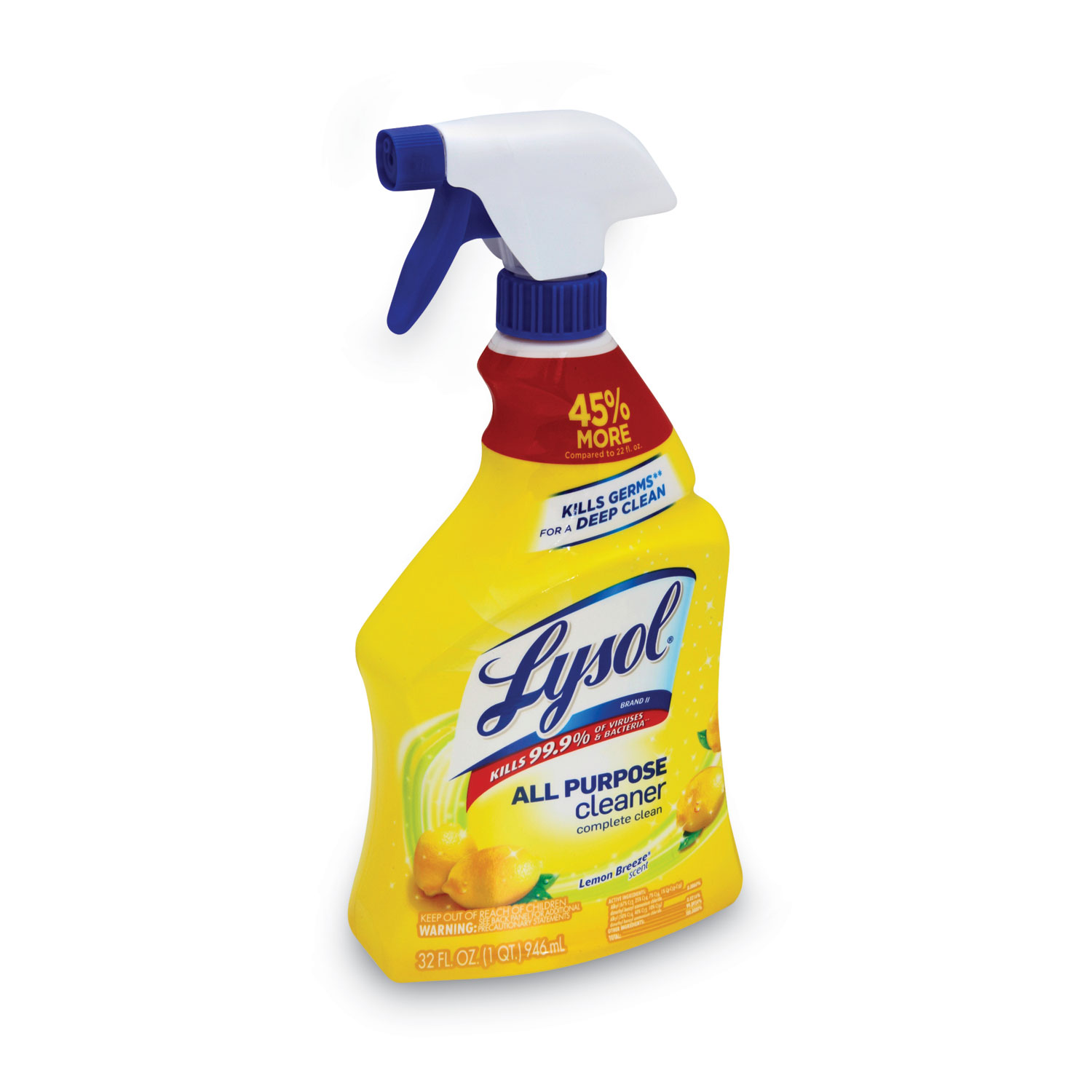 ReadytoUse AllPurpose Cleaner, Lemon Breeze, 32 oz Spray Bottle