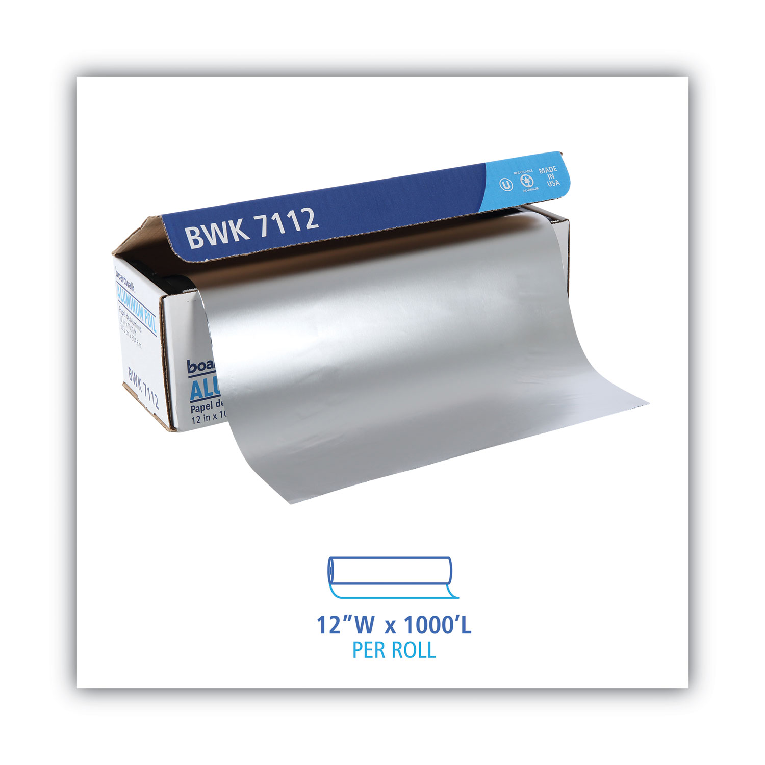Karat 12x 1000' Standard Aluminum Foil Roll - 1 roll
