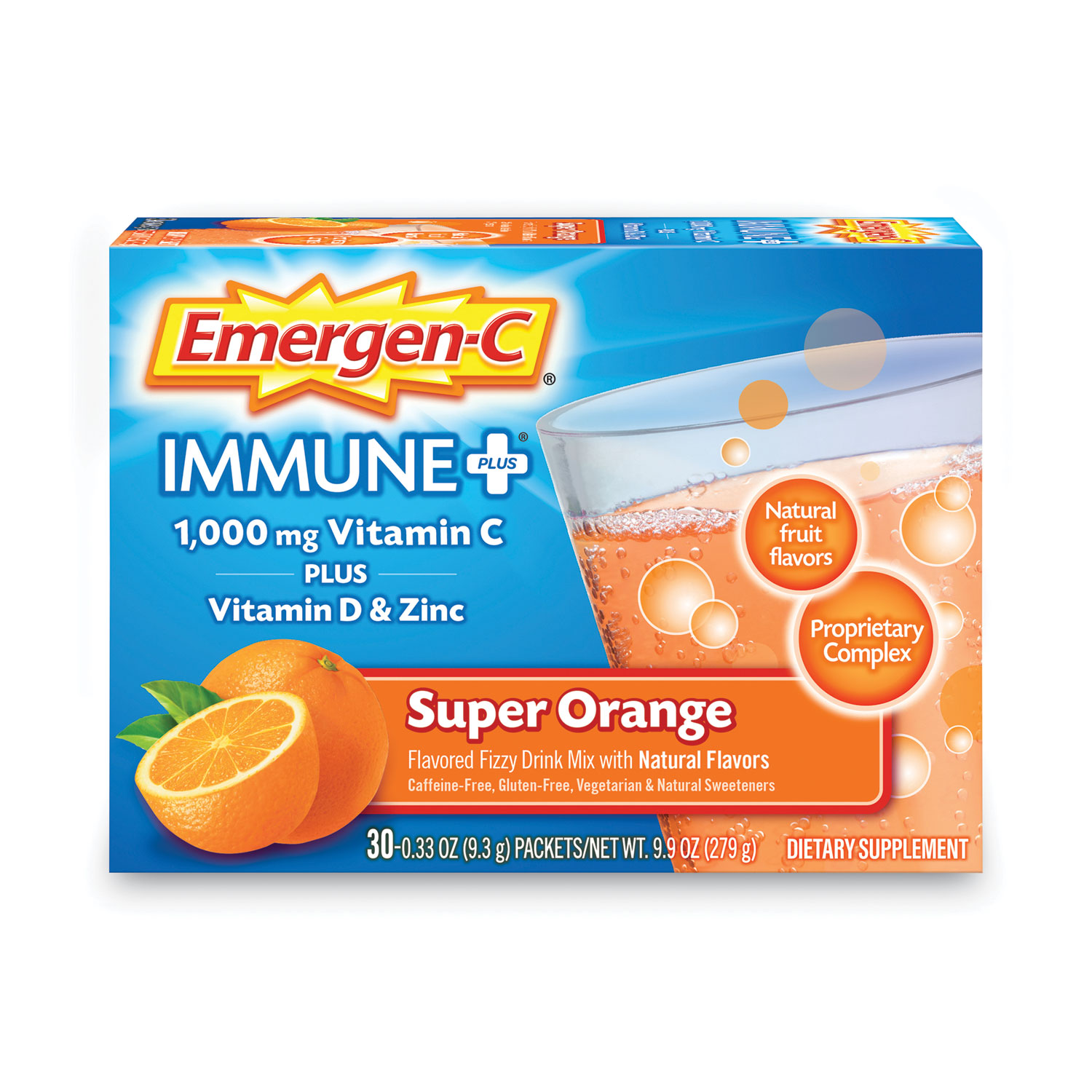 Immune+ Formula, 0.33 oz, Super Orange, 30 Packets