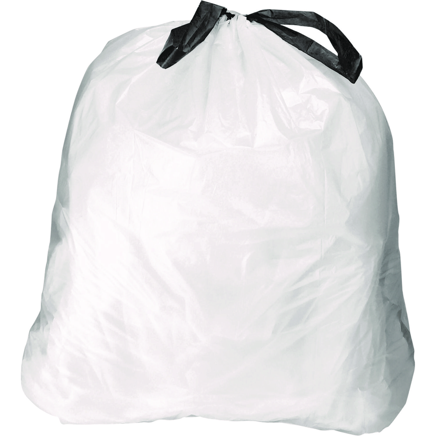 Ultra Strong Tall Kitchen and Trash Bags, 13 gal, 0.9 mil, 23.75 x 24.88,  White, 40 Bags/Box, 6 Boxes/Carton - Zerbee