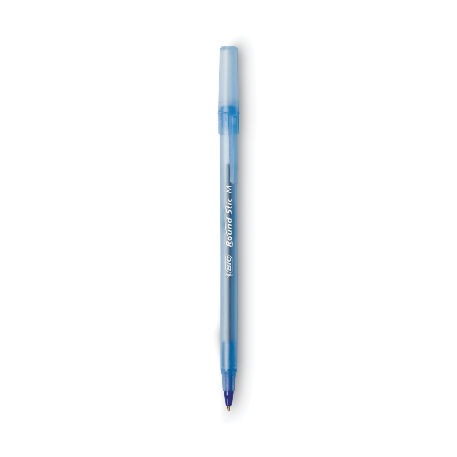 mm,　Stick,　Medium　Value　60/Box　Ink,　Xtra　Blue　Barrel,　Round　Translucent　Ballpoint　Pack,　Stic　Blue　Life　Pen