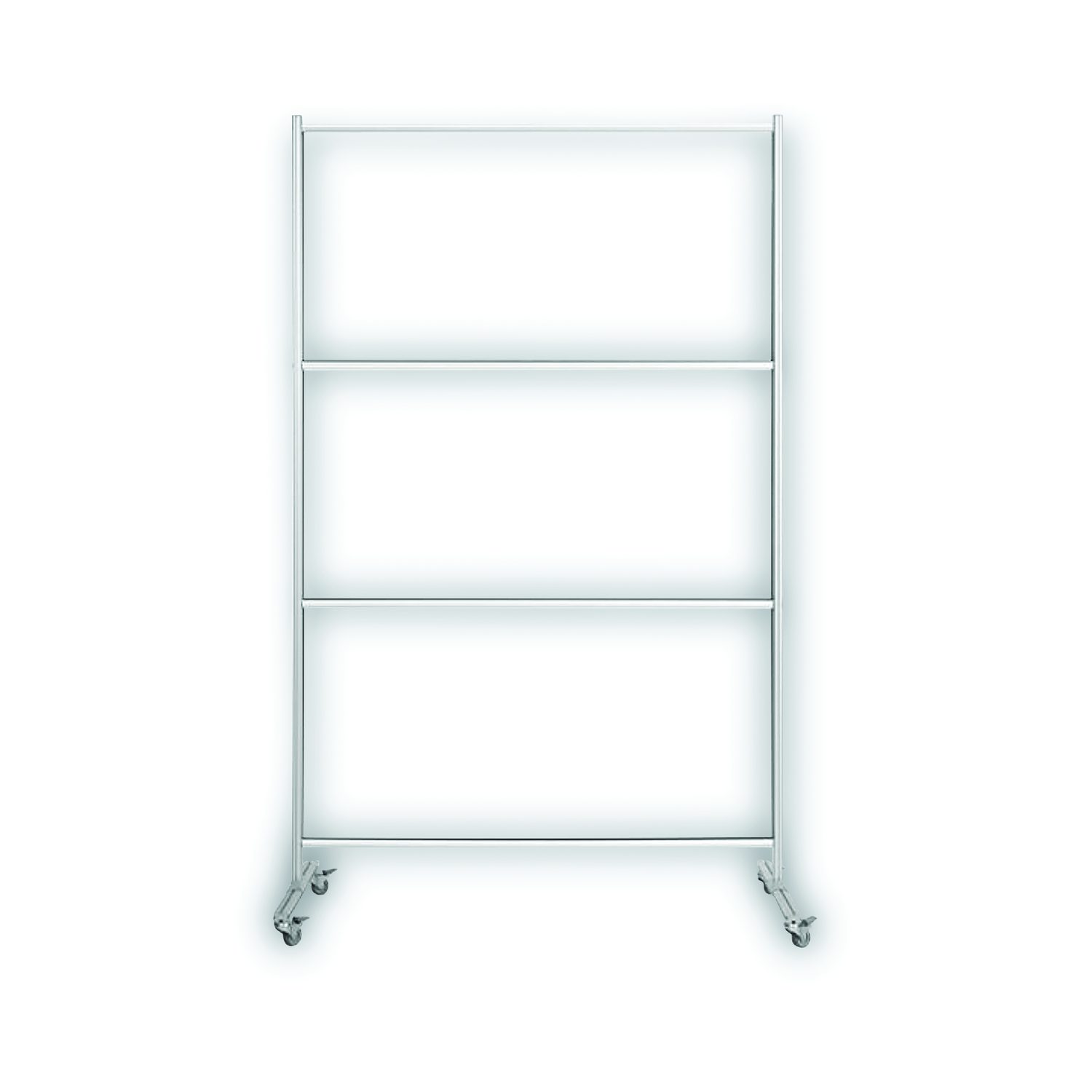 View of Protector Series Mobile Glass Panel Divider, 49 x 22 x 81, Clear ...