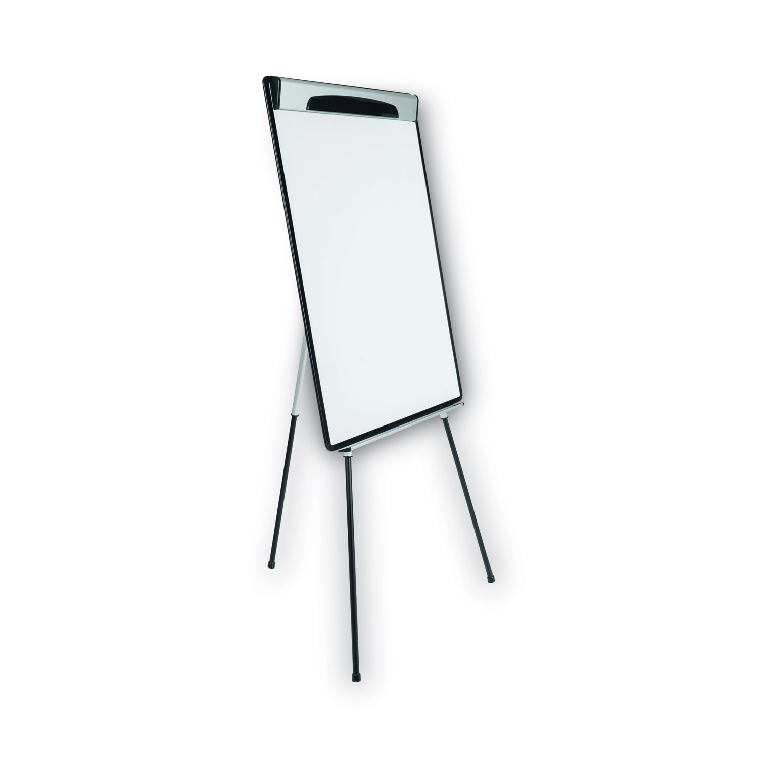 Magnetic Gold Ultra Dry Erase Tripod Easel with Extension Arms, 32 to 72,  Black/Silver - superiorsanitary