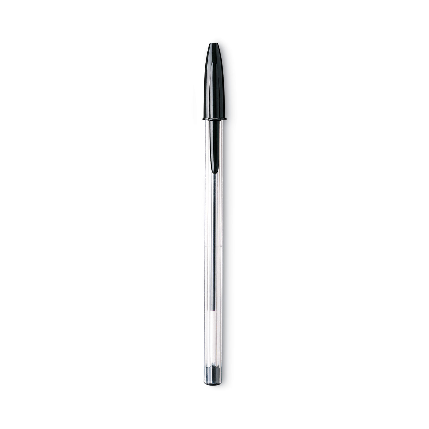 Cristal Xtra Smooth Ballpoint Pen, Stick, Medium 1 mm, Black Ink, Clear  Barrel, Dozen - JCL Solutions / Spencer Office Supplies