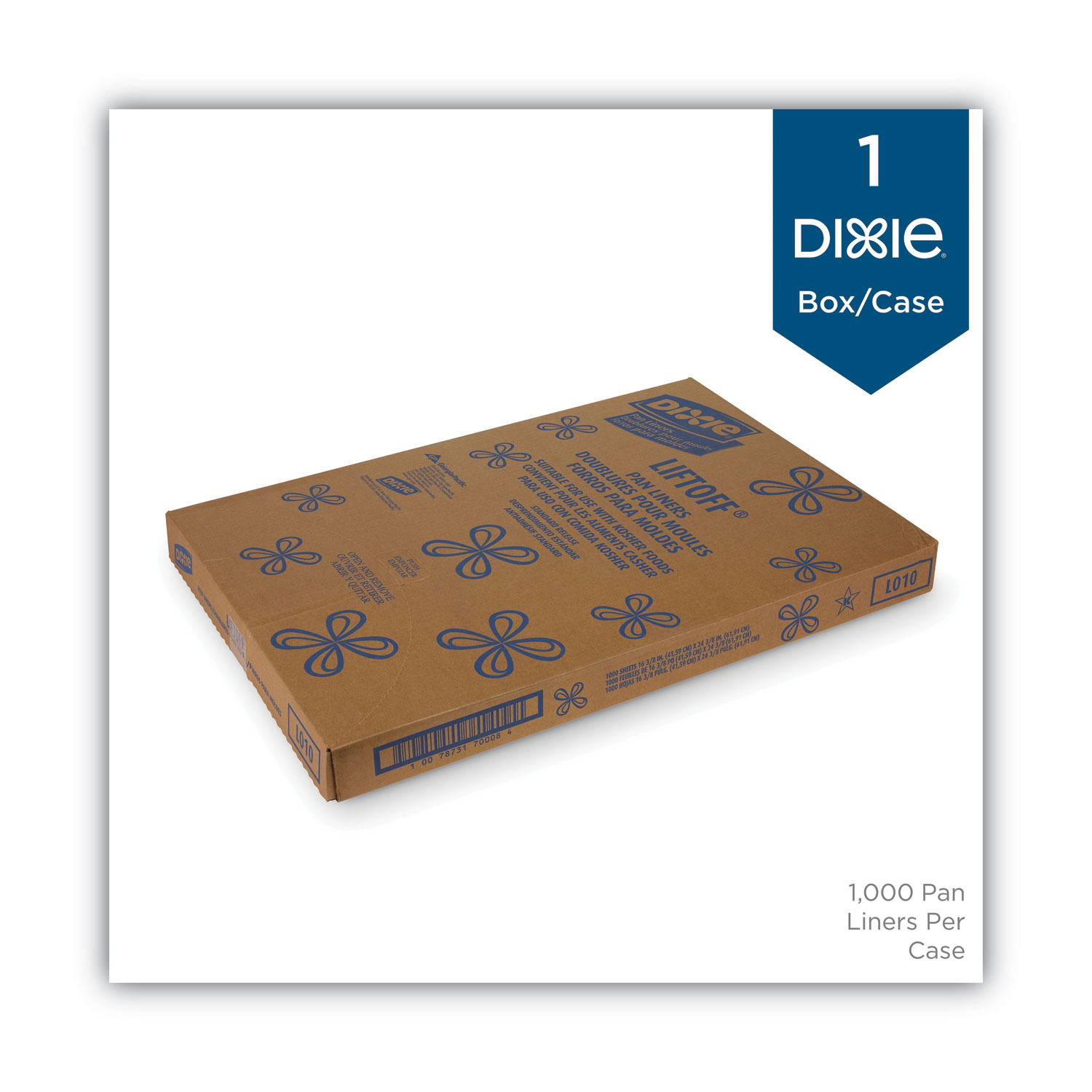 Dixie Full Size Unbleached Quilon® Coated Parchment Paper Bun / Sheet Pan  Liner 16 x 24 - 1000/Case