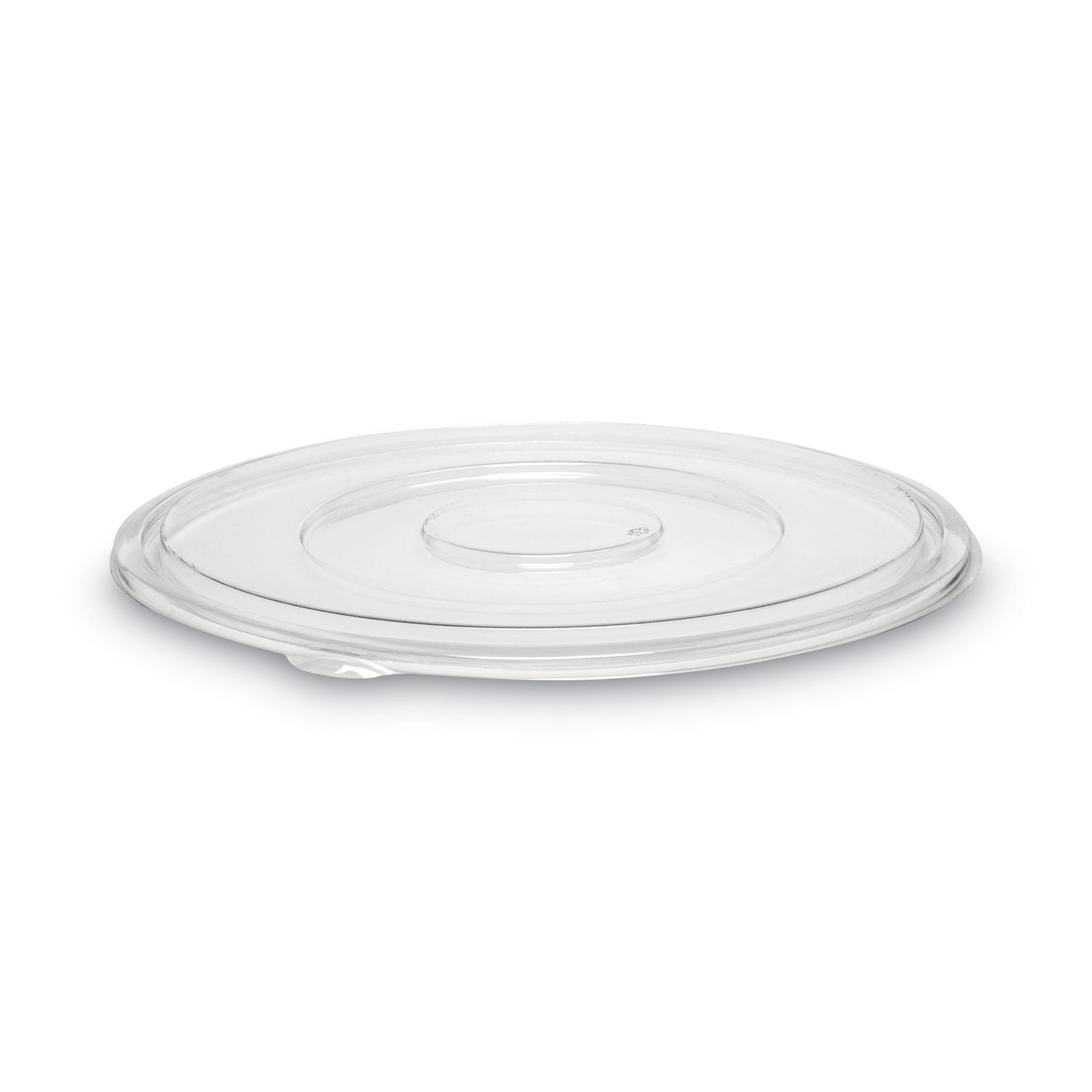 Caterline Pack n' Serve Plastic Lids, Flat Lid, 16" Diameter, Clear, 50/Carton