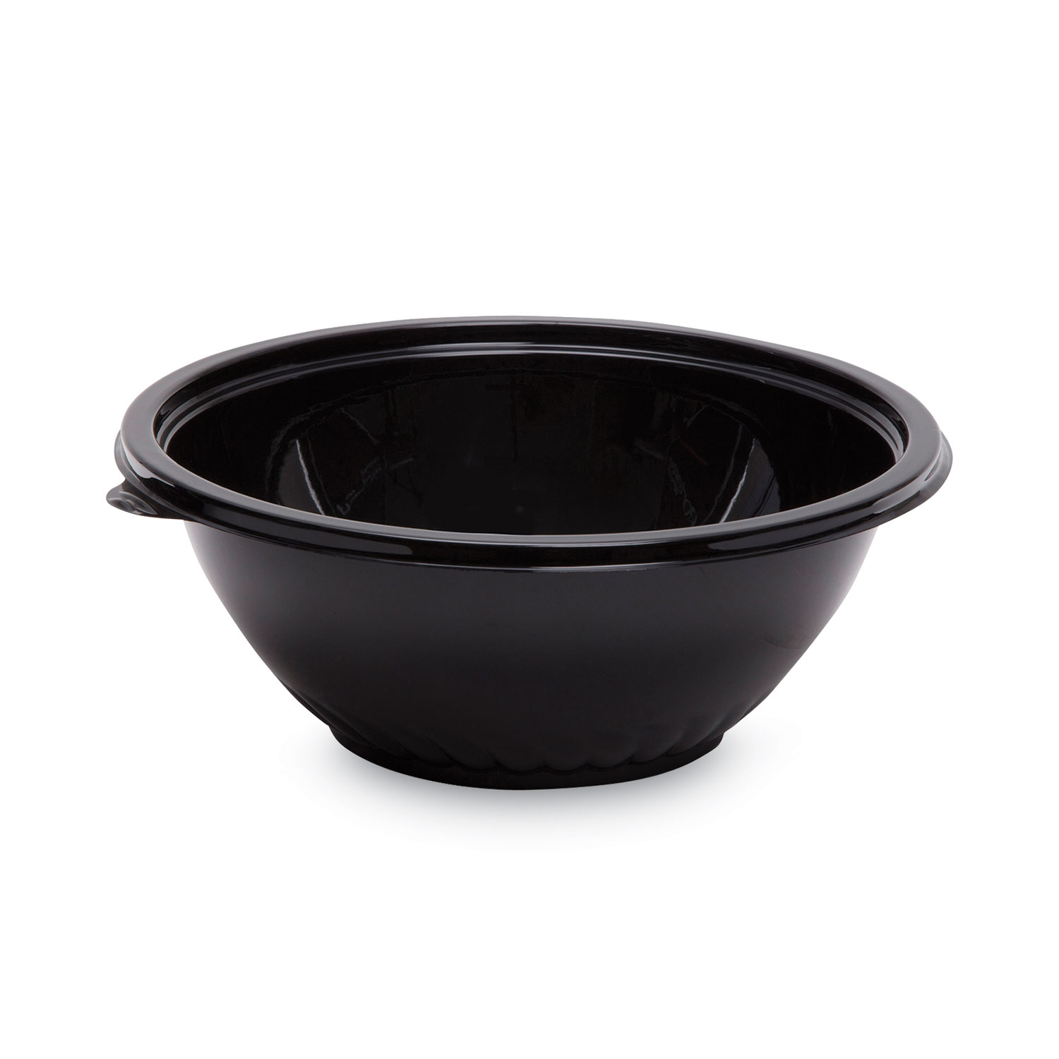 Caterline Pack n’ Serve Plastic Bowl, 80 oz, 10″ Diameter x 4″h, Black, 25/Carton