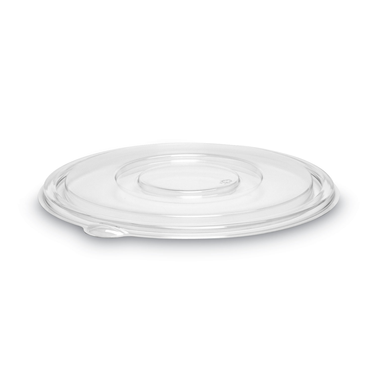 Caterline Pack n' Serve Plastic Lids, Flat Lid, 10" Diameter, Clear, 50/Carton