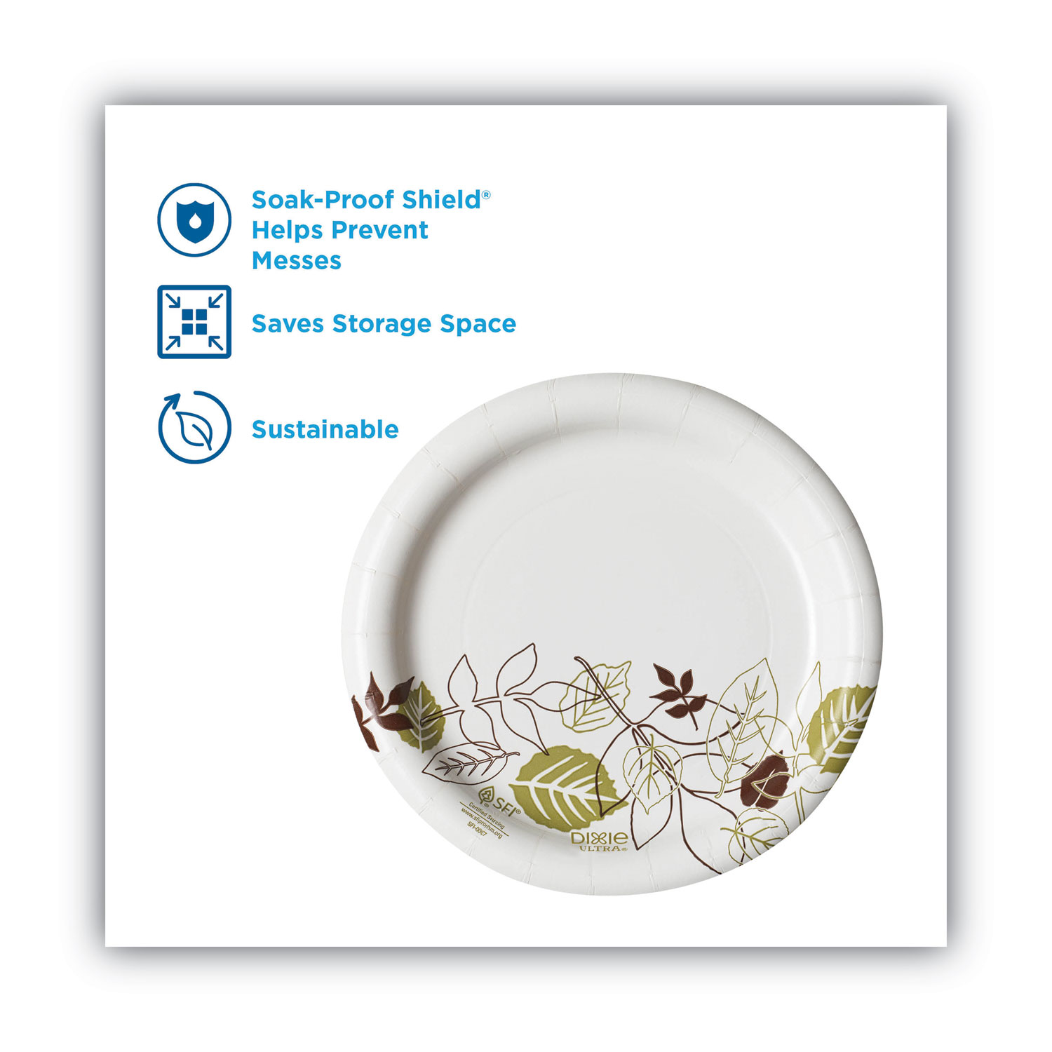 Dixie® Pathways™ Paper Plate - 8.5