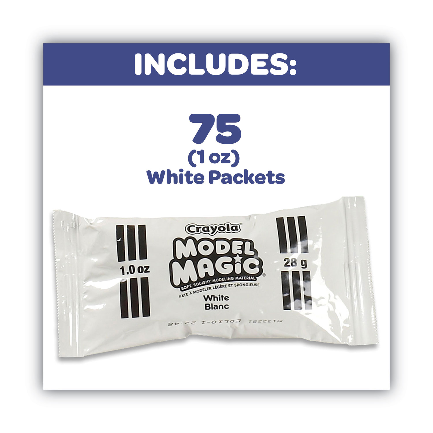 Model Magic Modeling Compound,1 oz Packs, 75 Packs, White, 6 lbs 13 oz -  Egyptian Workspace Partners