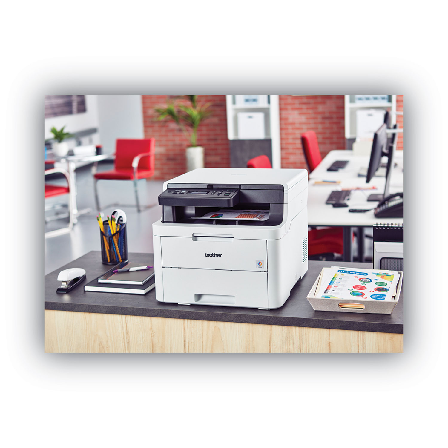 Imprimante multifonction - BROTHER MFC-L3770CDW - Laser couleur 4