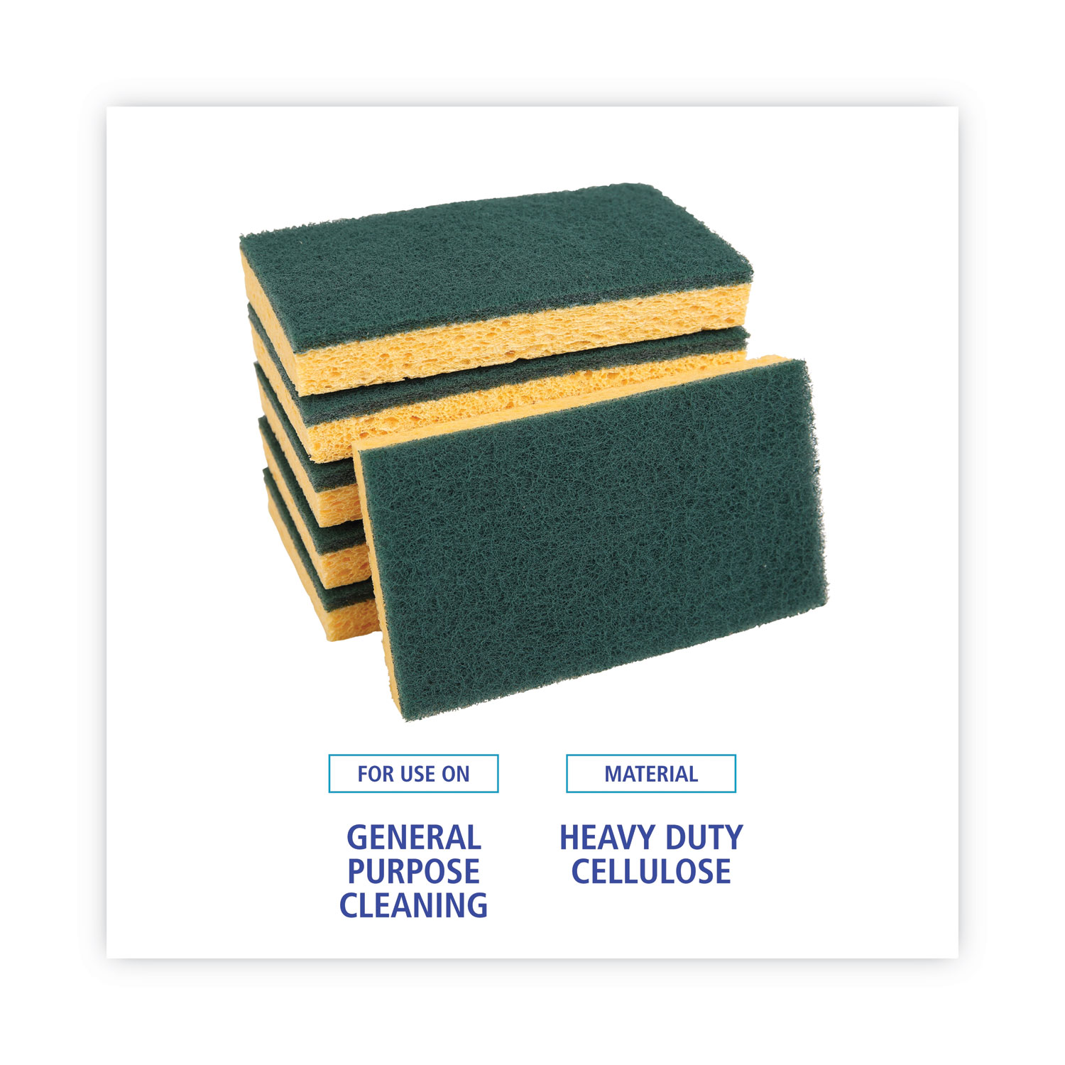 Commercial Duty Cleaning Sponges (medium size)