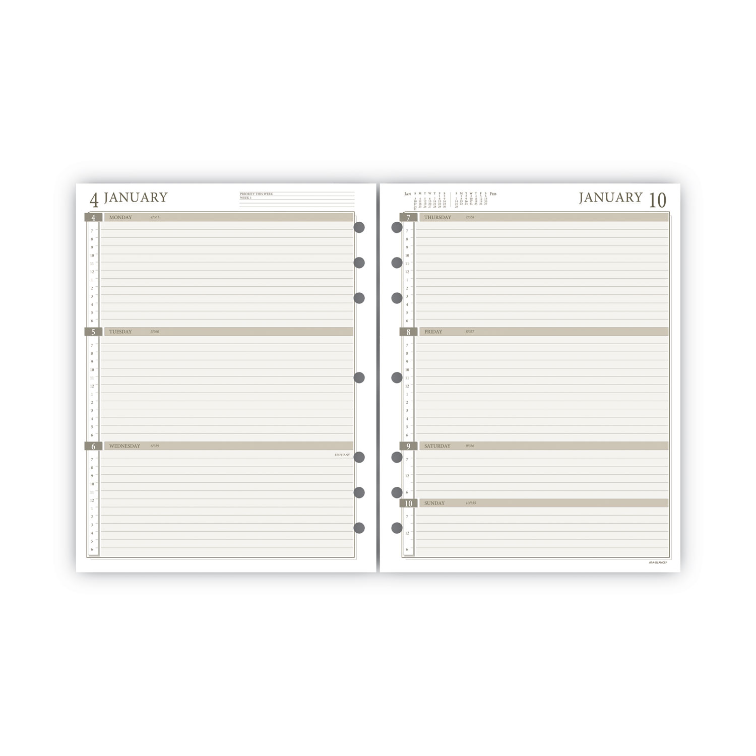 Preference Collection 5 1/2 x 7-3/4 Casebound Planner: PDWRX - REFILL  SERVICES – Refill Services
