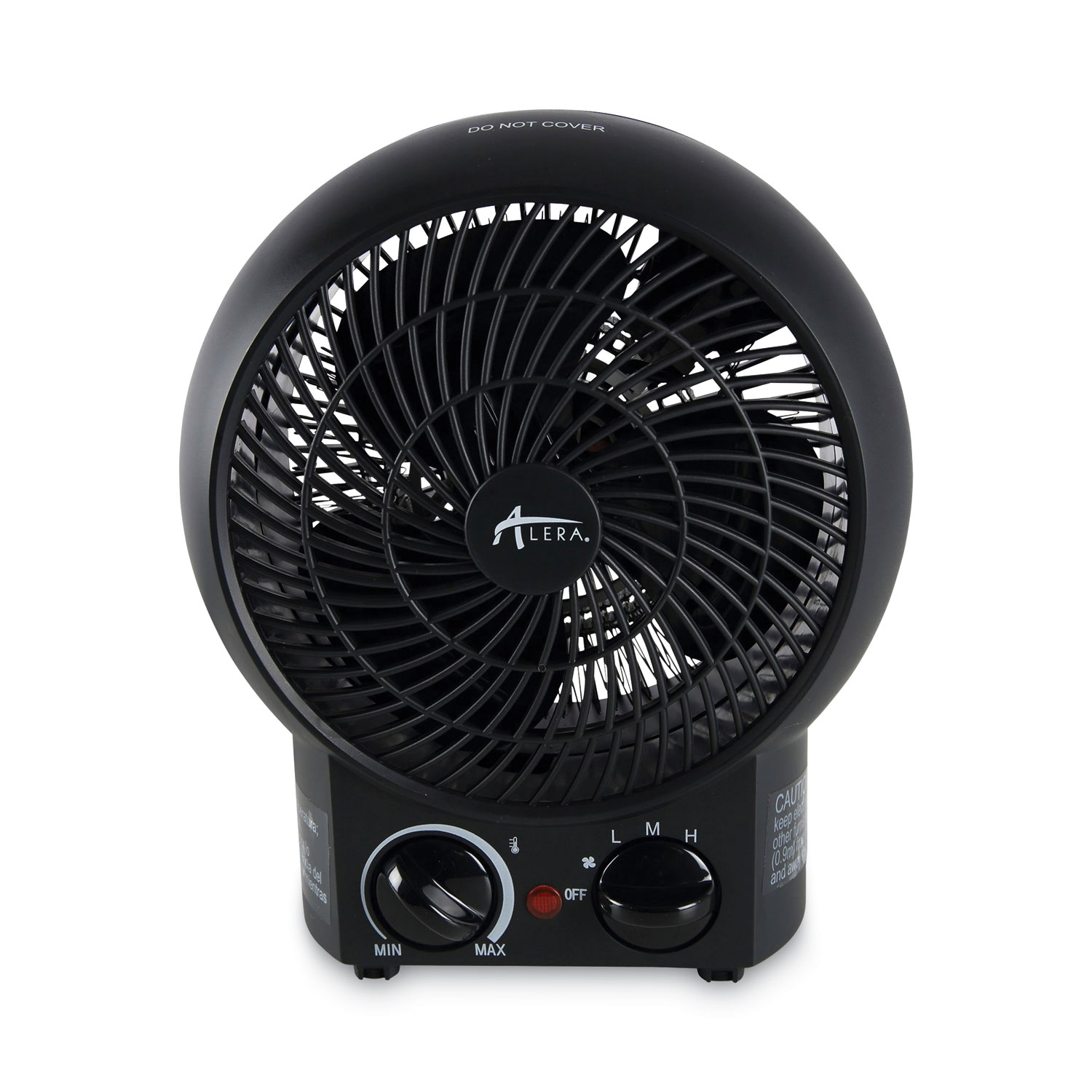 Heater Fan, 1,500 W, 8.25 x 4.37 x 9.5, Black Zuma