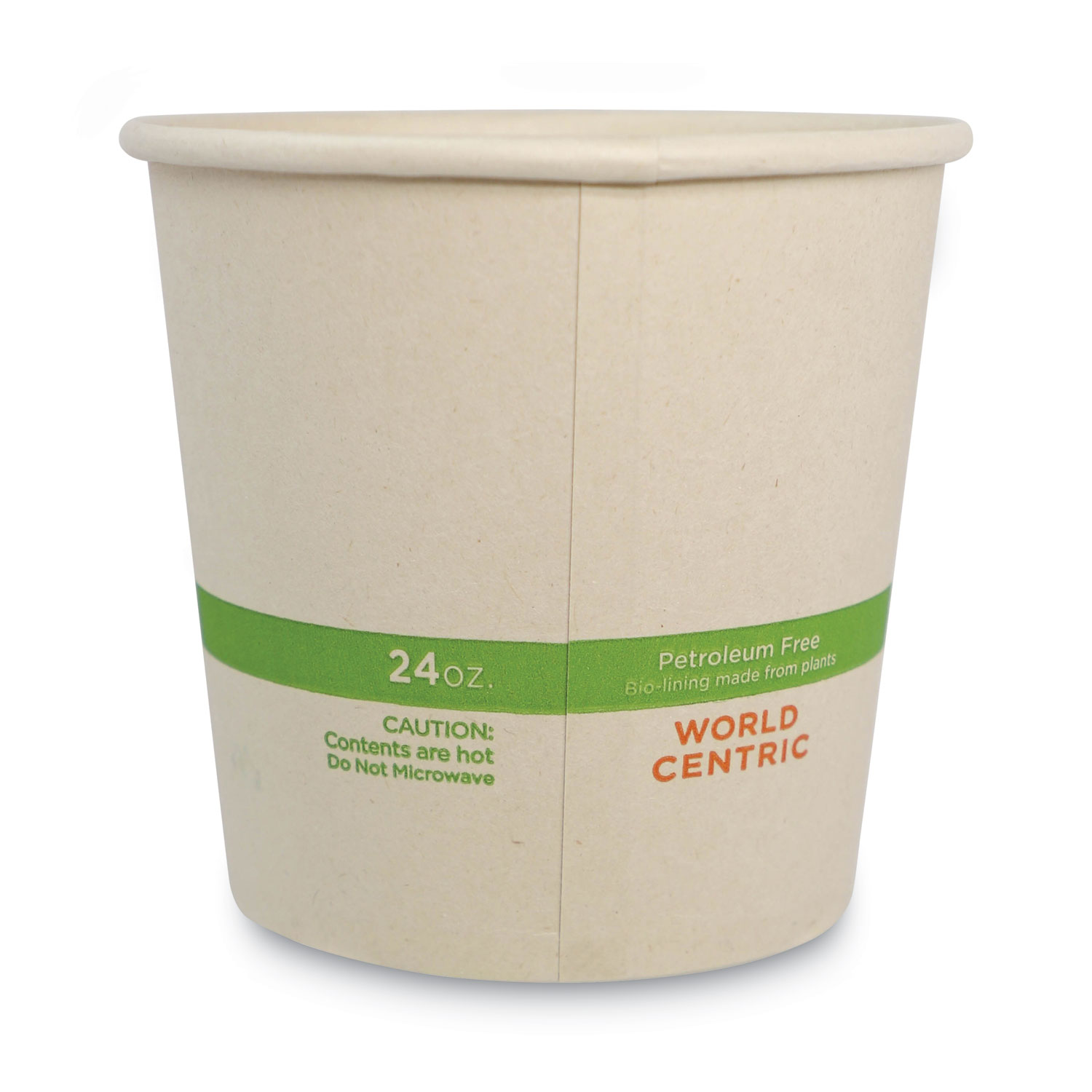 24oz Round PLA Lined Kraft Paper Food Container with Vented Lids 500 Pack