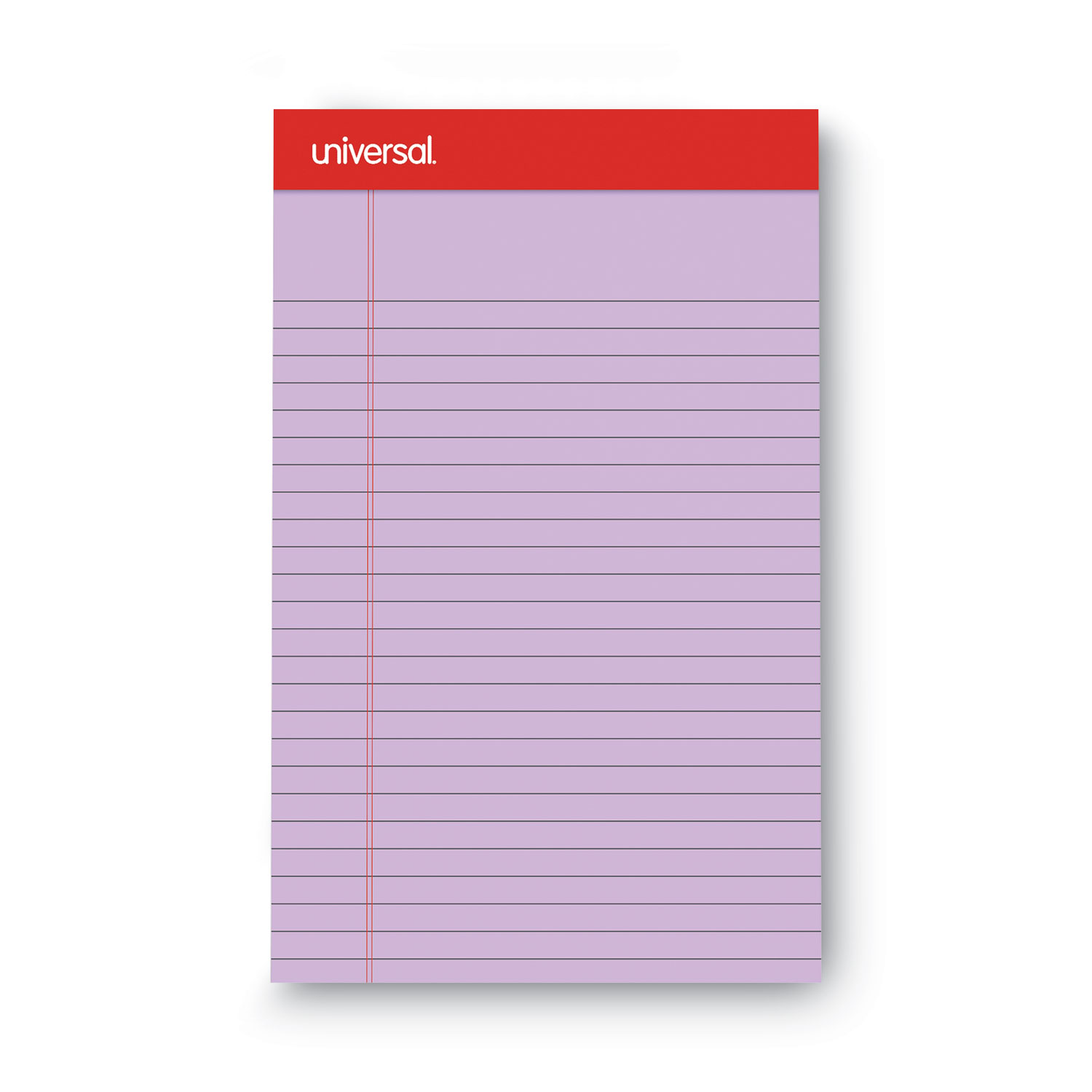 UNIVERSAL Perforated Edge Writing Pad Narrow Rule 5 x 8 White 50 Sheet Dozen 
