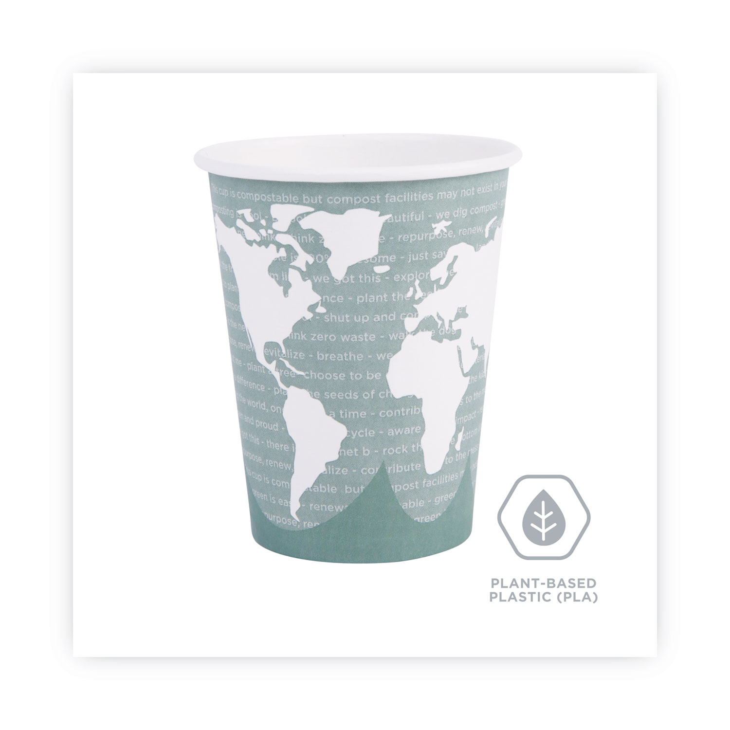 Choice 16 oz. Green Plastic Cup - 50/Pack