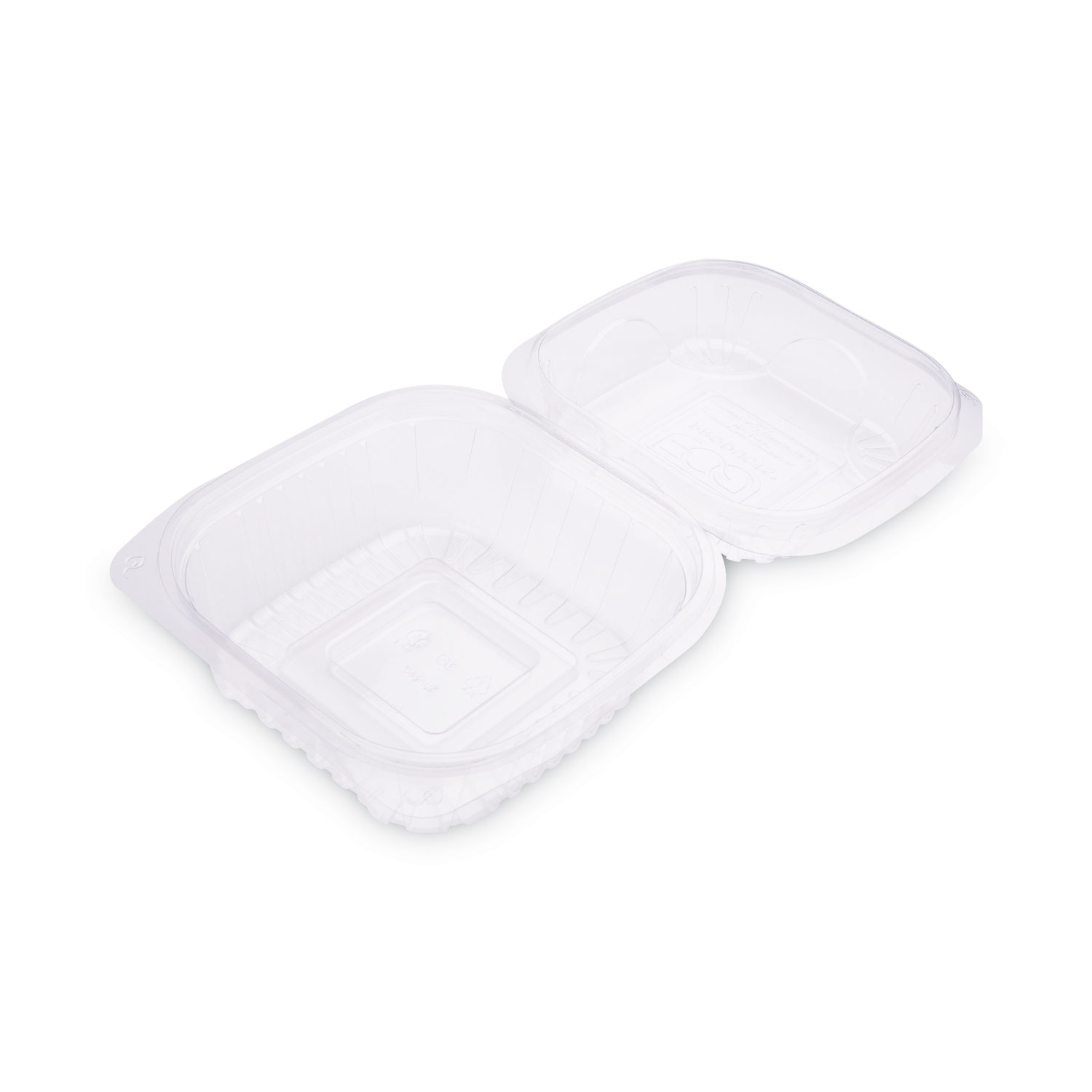 Clear Clamshell Hinged Food Containers, 6 x 6 x 3, Plastic, 80/Pack, 3  Packs/Carton - mastersupplyonline