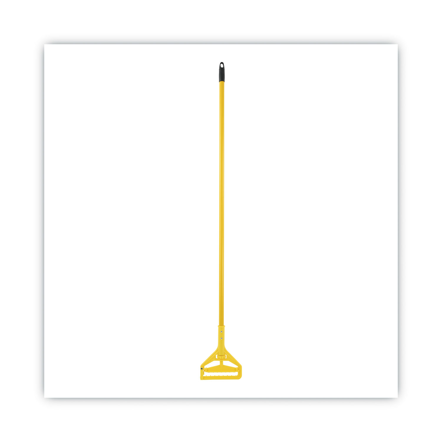 Quick Change Side-Latch Plastic Mop Head Handle, 60″ Aluminum Handle, Yellow