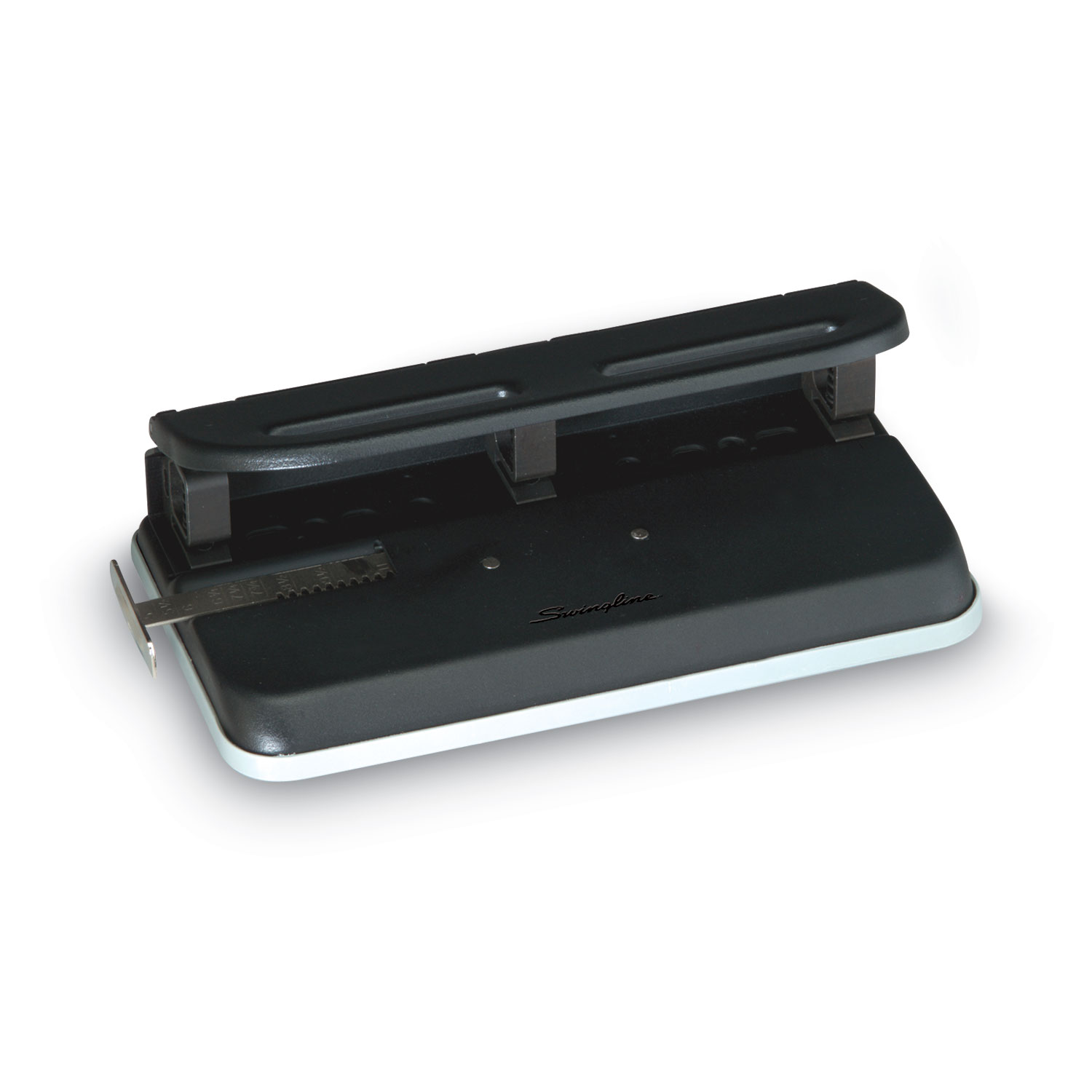 20-Sheet SmartTouch Two-Hole Punch, 9/32 Holes, Black/Gray - Pointer  Office Products