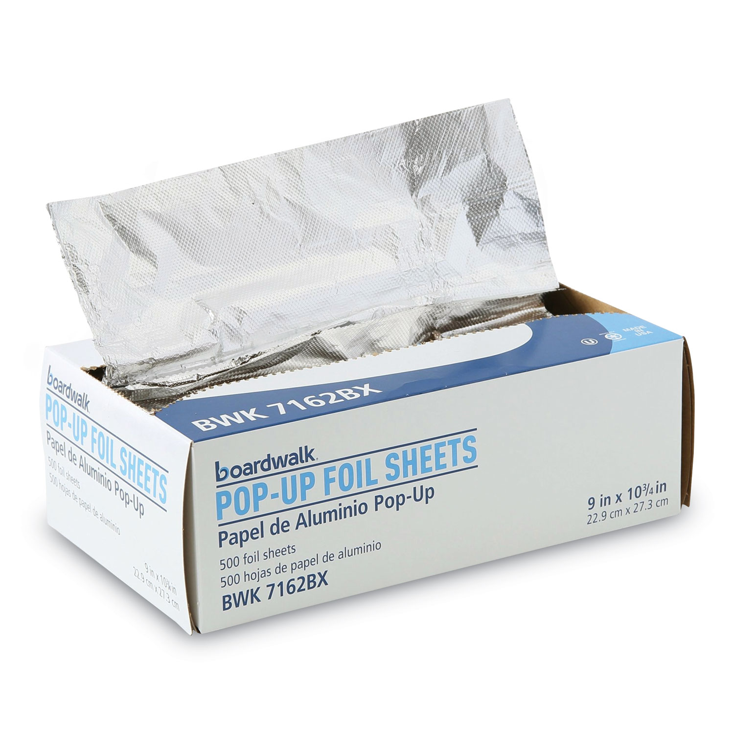 RW Base Foodservice Heavy-Duty Aluminum Foil Pop-Up Sheet - Interfolded -  9 x 10 3/4 - 500 count box