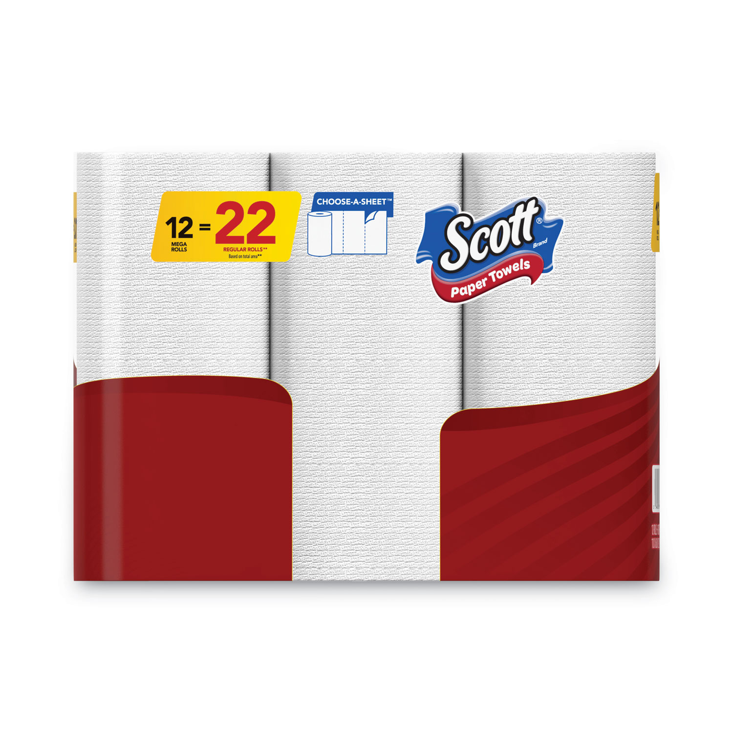 Scott Paper Towels, Choose-A-Sheet - 6 Mega Rolls = 11 Regular Rolls (102  Sheets Per Roll)