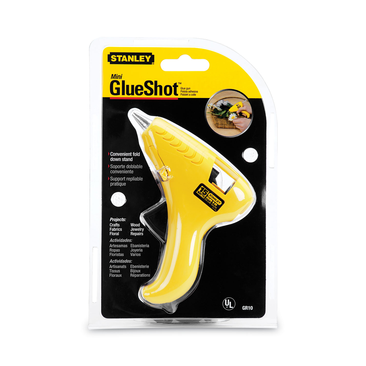 2PK Stanley Mini GlueShot Hot Melt Glue Gun, 15 W (GR10) 