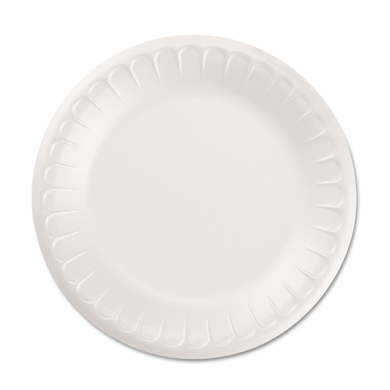 Soak Proof Tableware, Foam Plates, 7 dia, 60/Pack