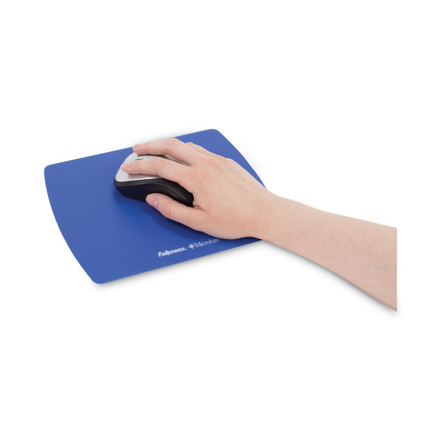 Fellowes 9182201 Mouse Pad / Wrist Support, Blue