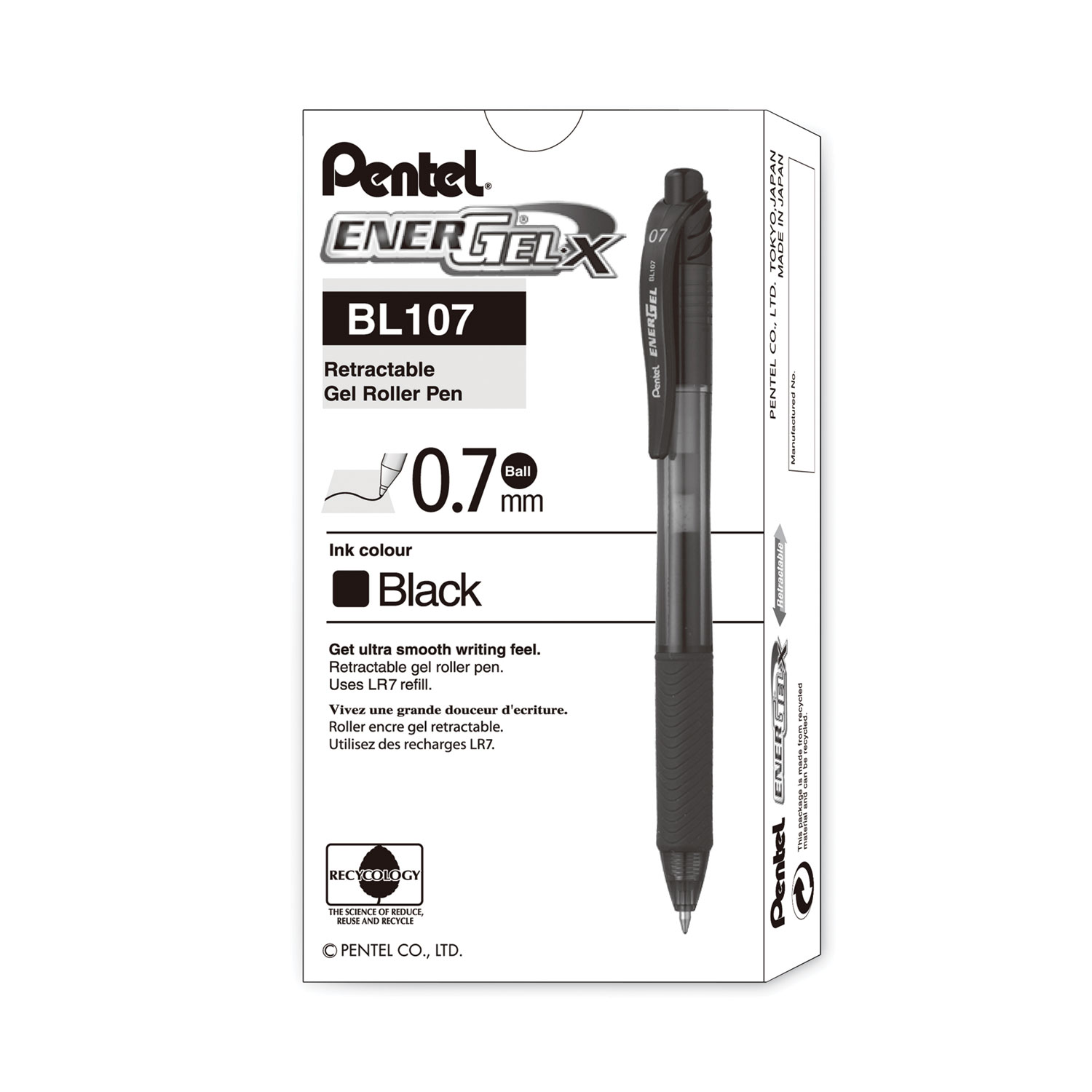 Pentel® EnerGel-X® Retractable Roller Gel Pen | A. G. Maas Company