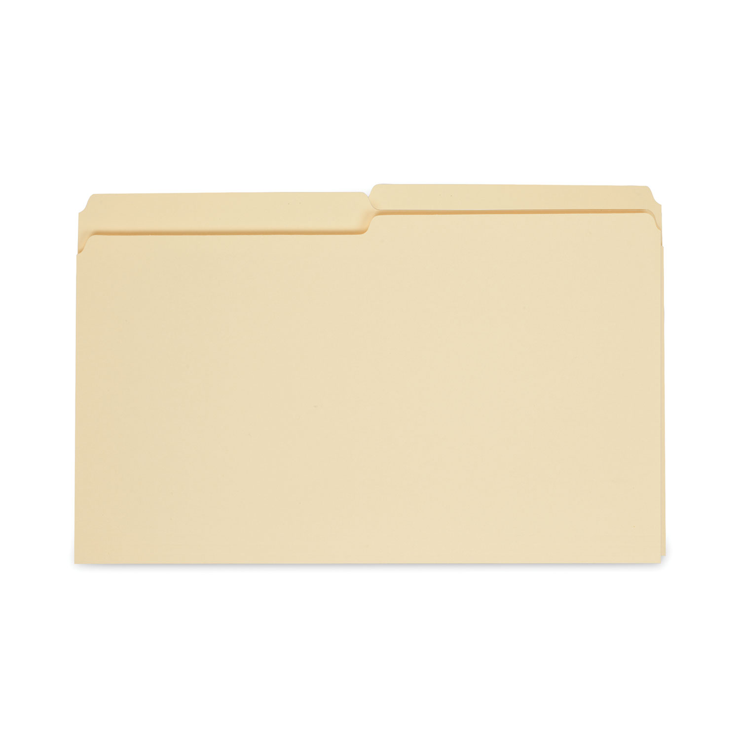 Top Tab Manila File Folders, 1/2Cut Tabs Assorted, Legal Size, 0.75