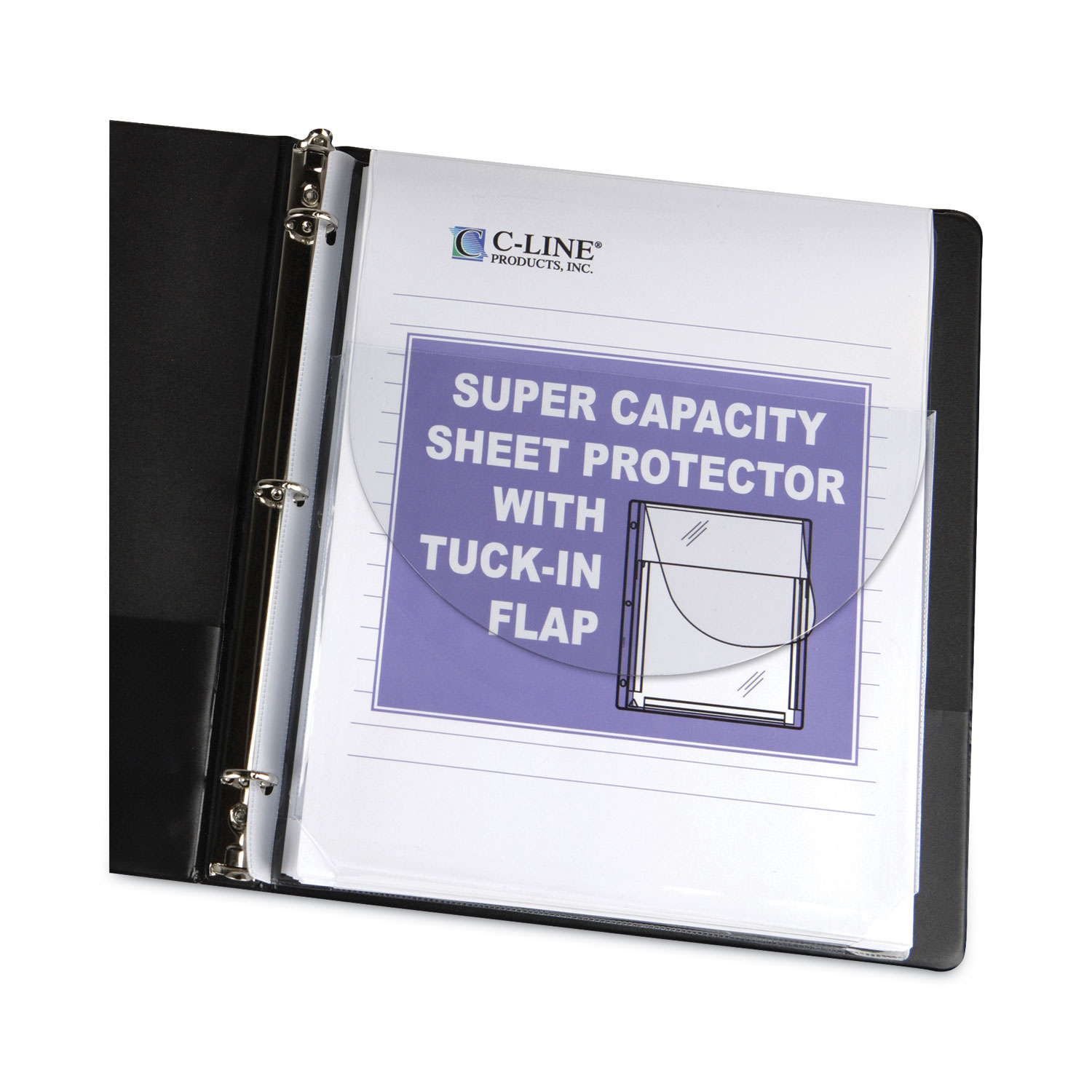 Super Capacity Sheet Protectors with Tuck-In Flap, 200, Letter Size,  10/Pack - mastersupplyonline
