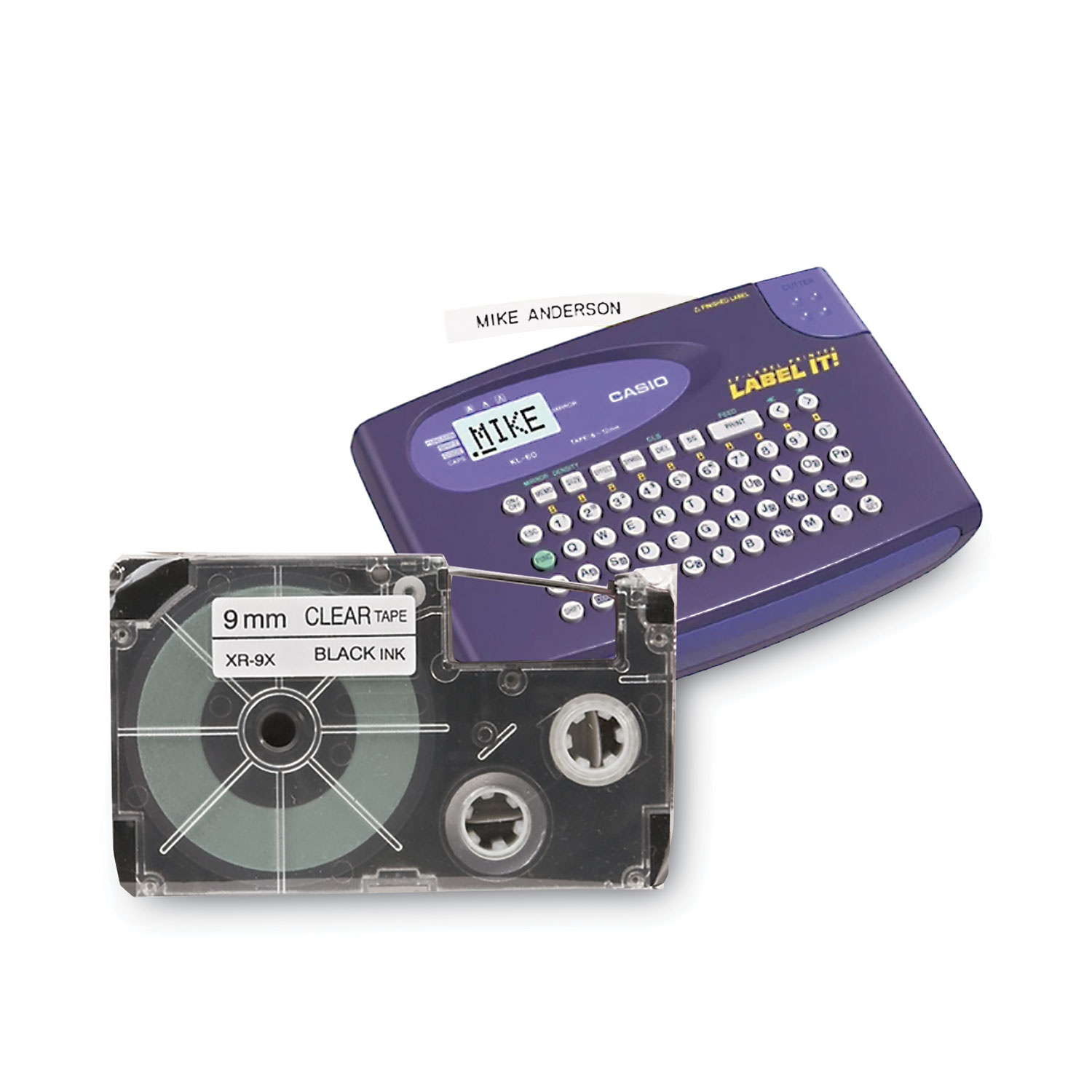 Casio Label Cassette Black On White 18MM XR-18WE 100% Compatible Label Tape For Casio Label Printers 500x500 - View #13