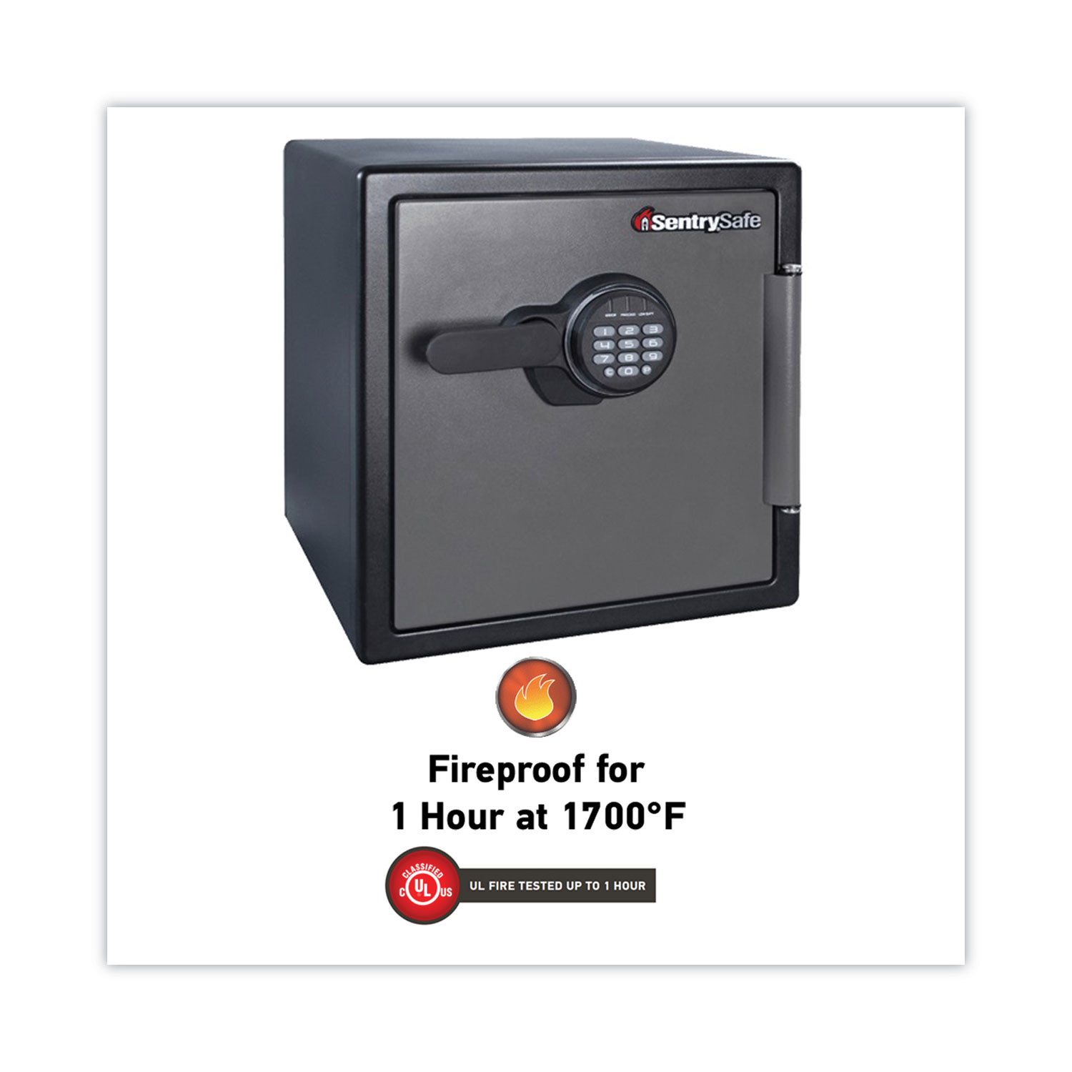 Sentry® Safe Fire-Safe with Digital Keypad Access, 1.23 cu ft, 16.38w x ...