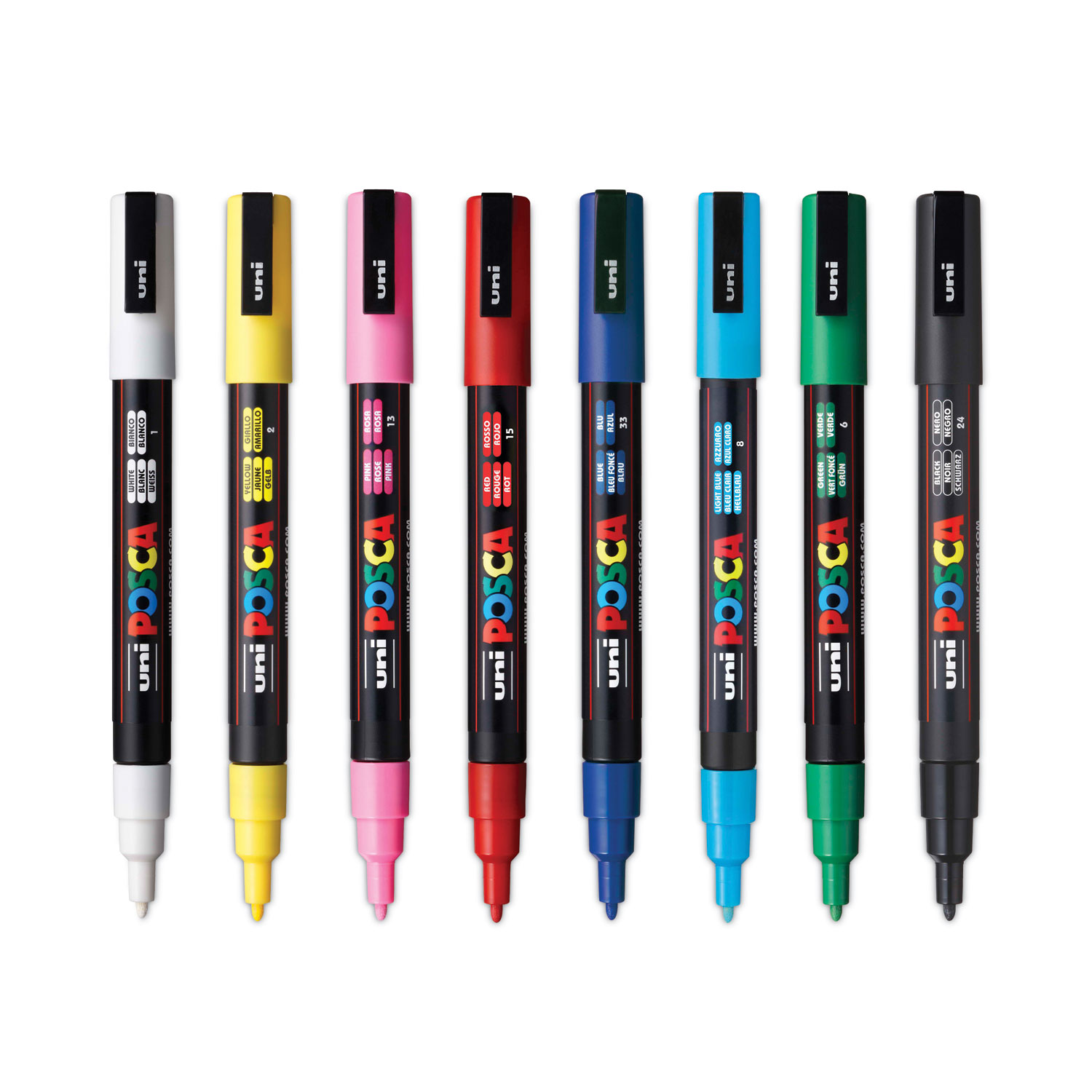 Fine Tip Permanent Marker, Fine Bullet Tip, Assorted Colors, 65/Pack - BOSS  Office and Computer Products