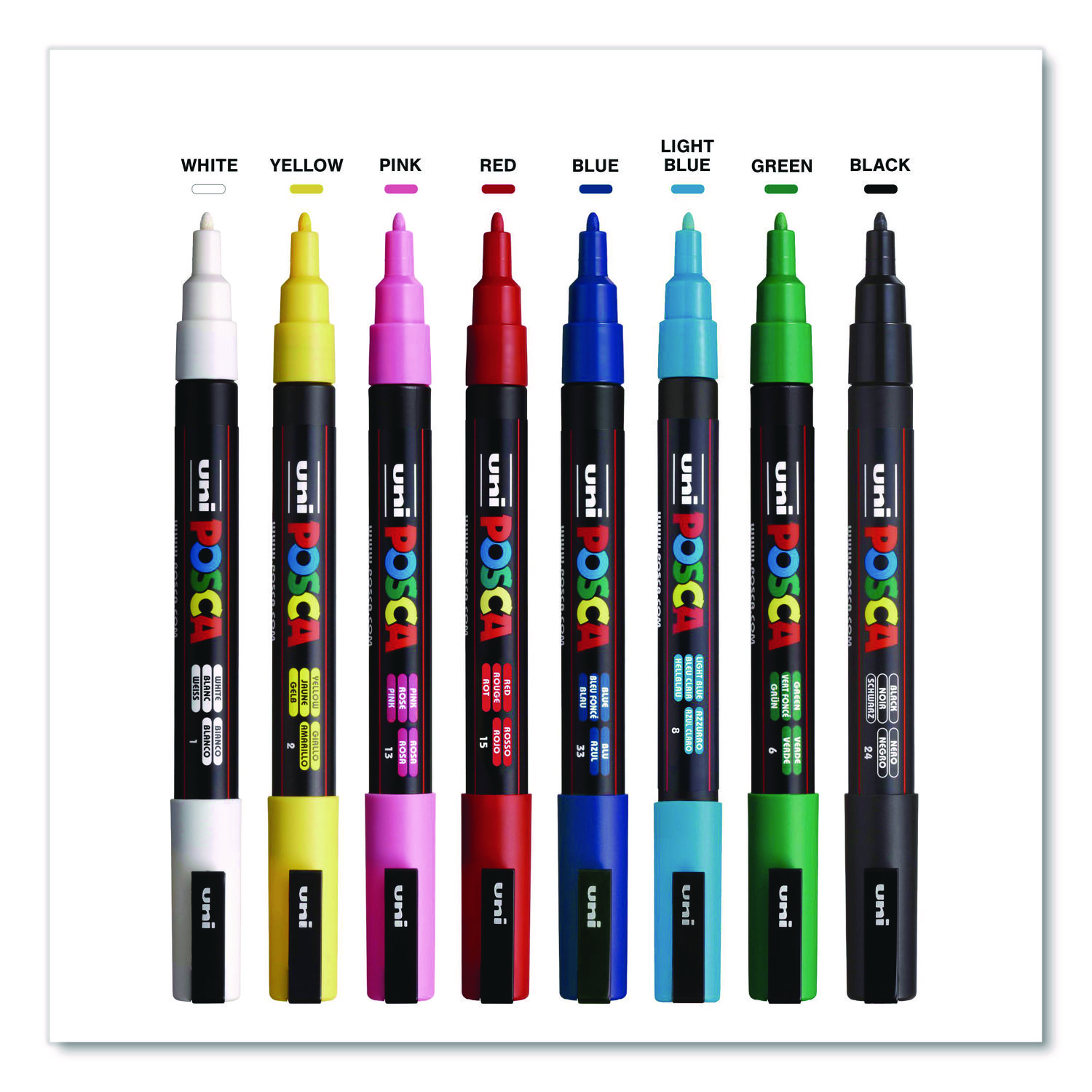 Fine Tip Permanent Marker, Fine Bullet Tip, Assorted Colors, 65/Pack - BOSS  Office and Computer Products