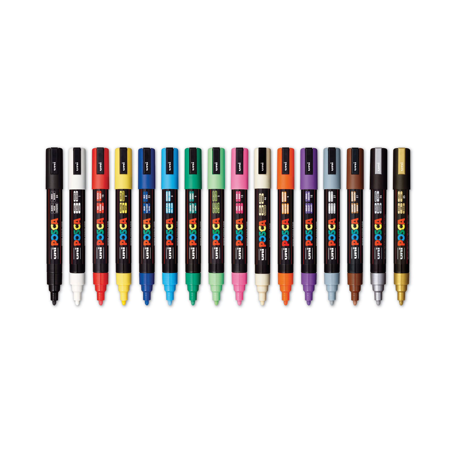 Permanent Specialty Marker, Medium Bullet Tip, Assorted Colors, 16/Pack
