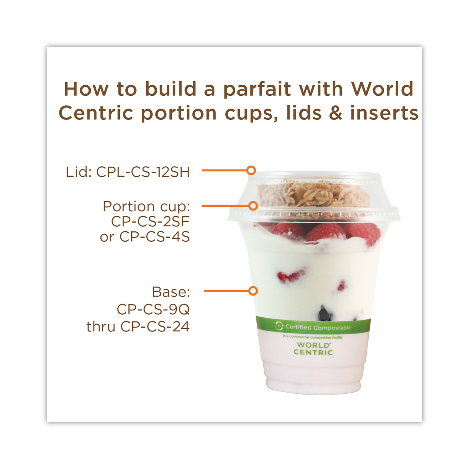 World Centric Clear Cold Cups, 20 oz, Clear, 1,000/Carton