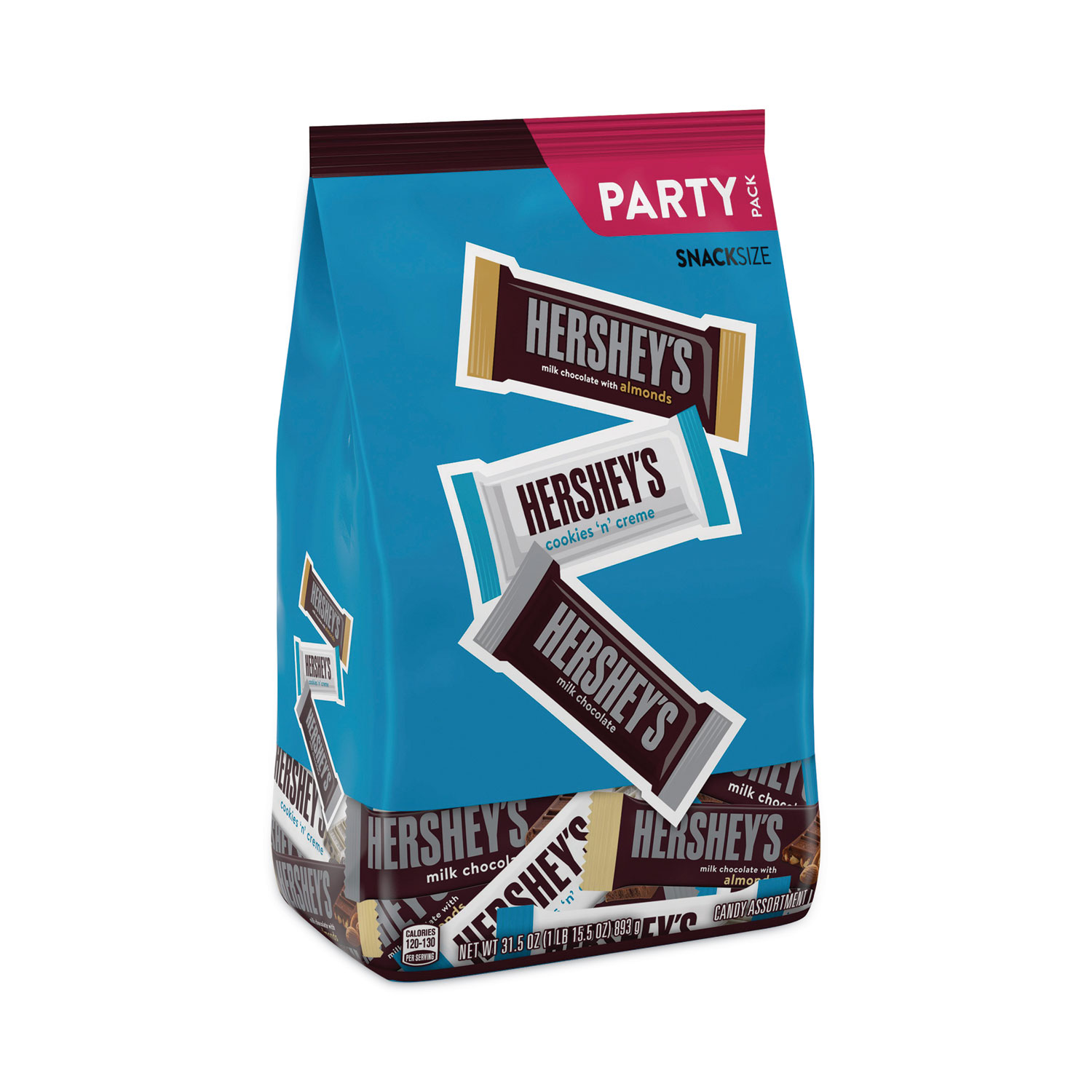 Hershey’s Snack-Size Chocolate Candy Assortment Party Pack, 31.5 oz Bag