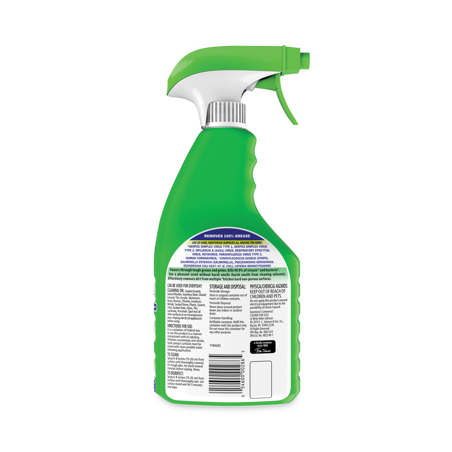 Multi-Purpose Cleaner with Bleach, 32 oz Spray Bottle  Emergent Safety  Supply: PPE, Work Gloves, Clothing, Glasses