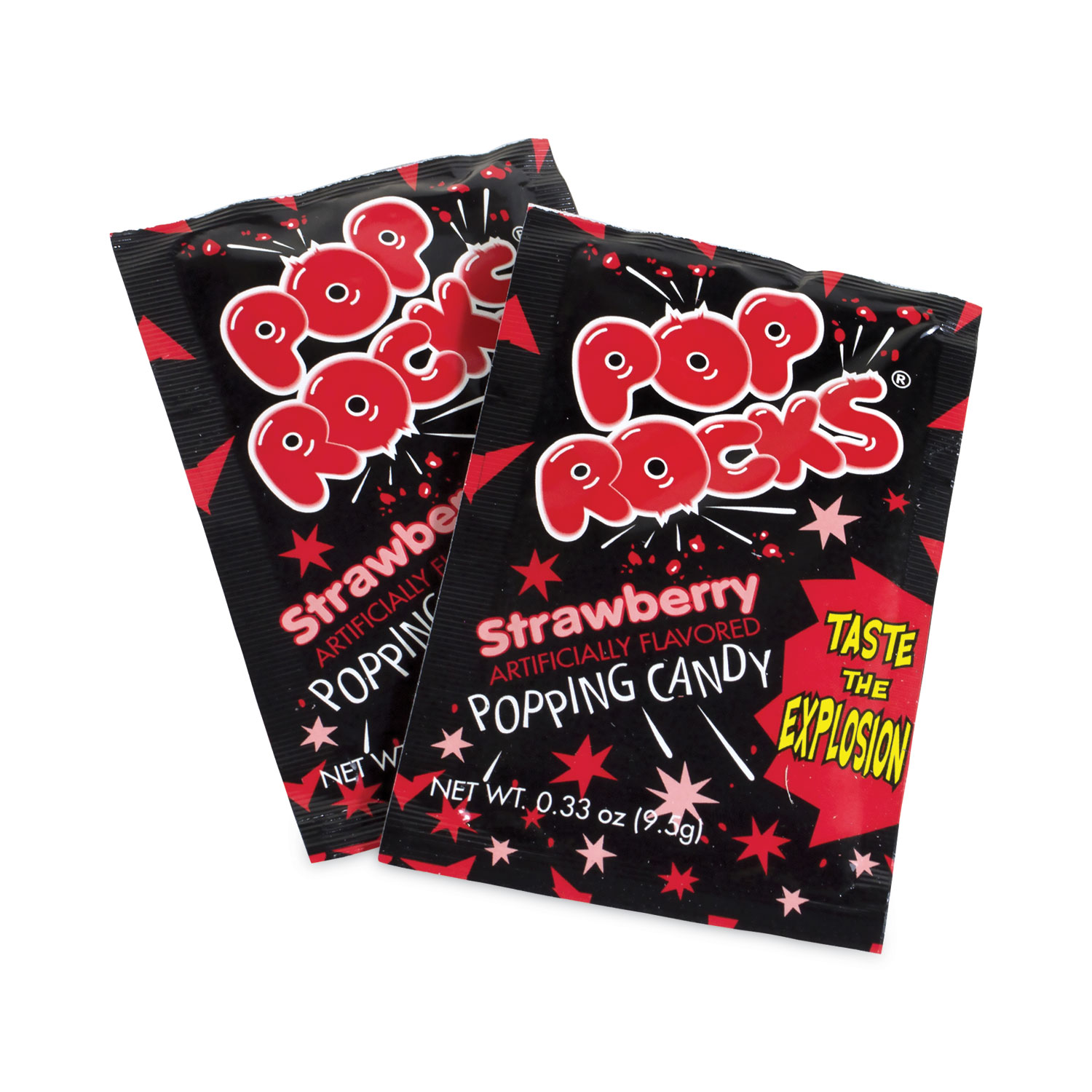 Sugar Candy,Strawberry, 0.33 oz Pouches, 24/Carton