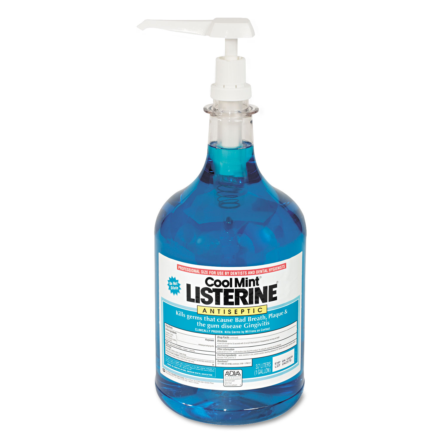 Listerine Cool Mint Mouthwash, 1 Gallon Pump